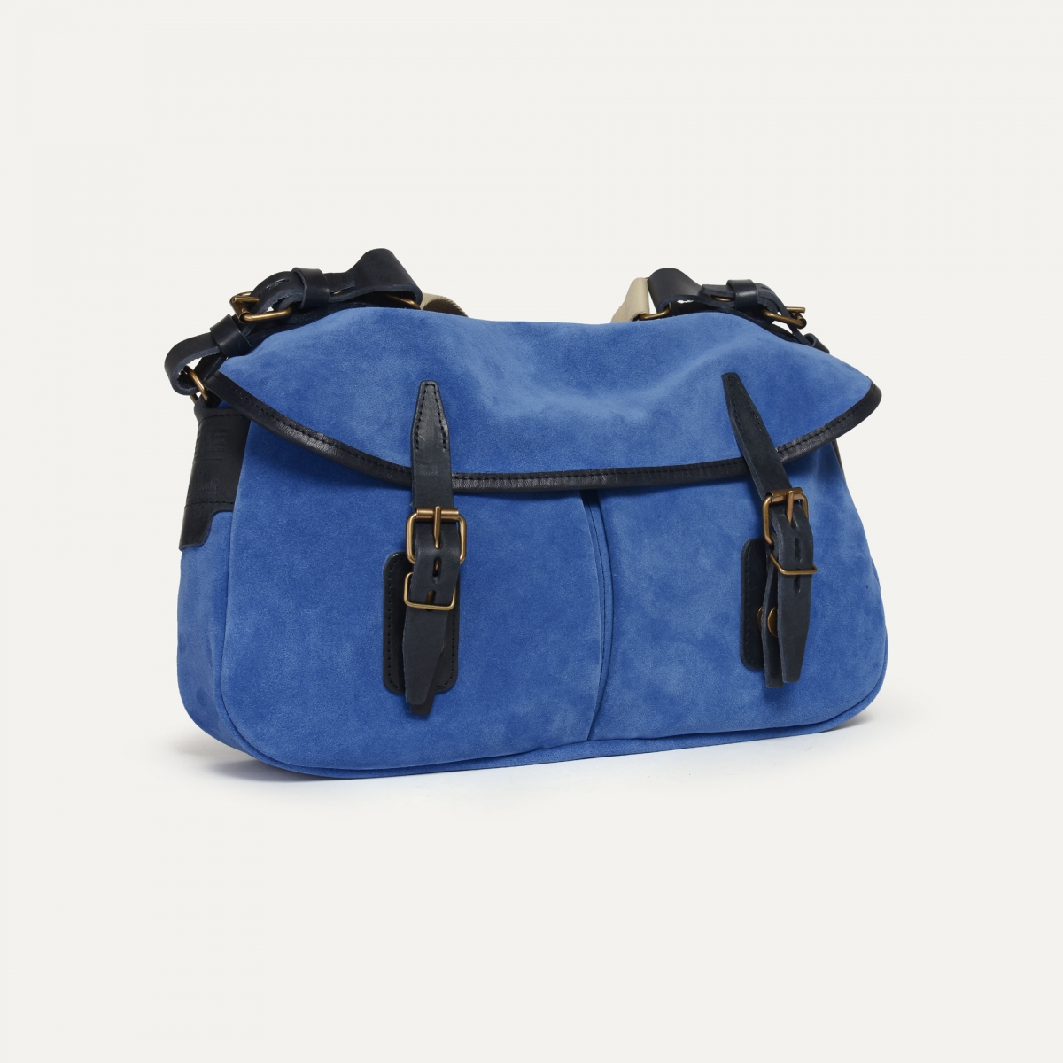 Musette des Fischers S / Veloursleder - Achatblau (image n°2)