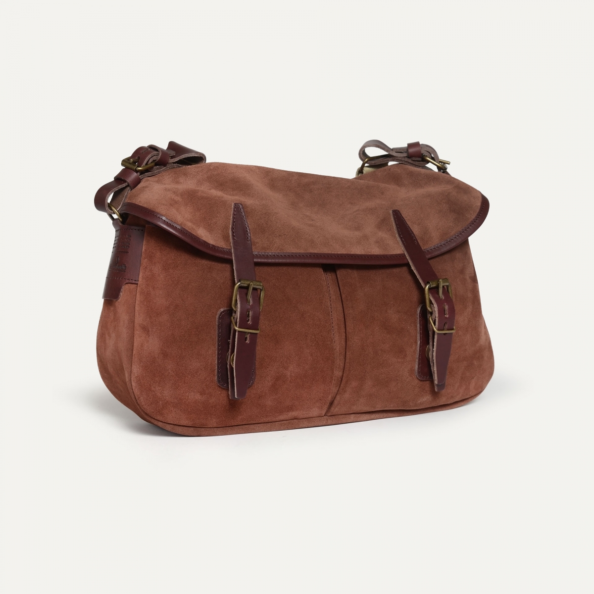 Musette des Fischers S / Veloursleder - Rubinbraun (image n°2)