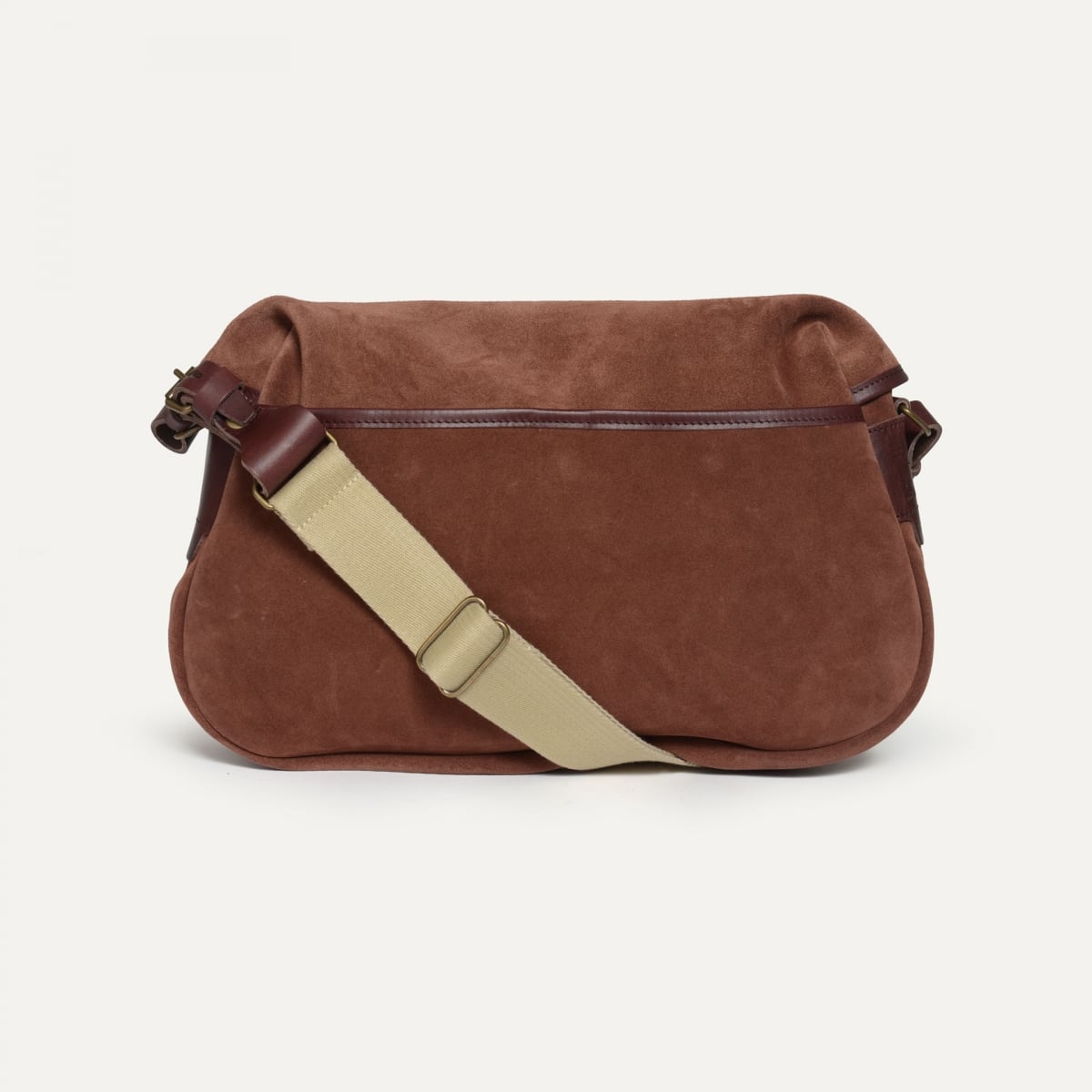 Musette des Fischers S / Veloursleder - Rubinbraun (image n°3)