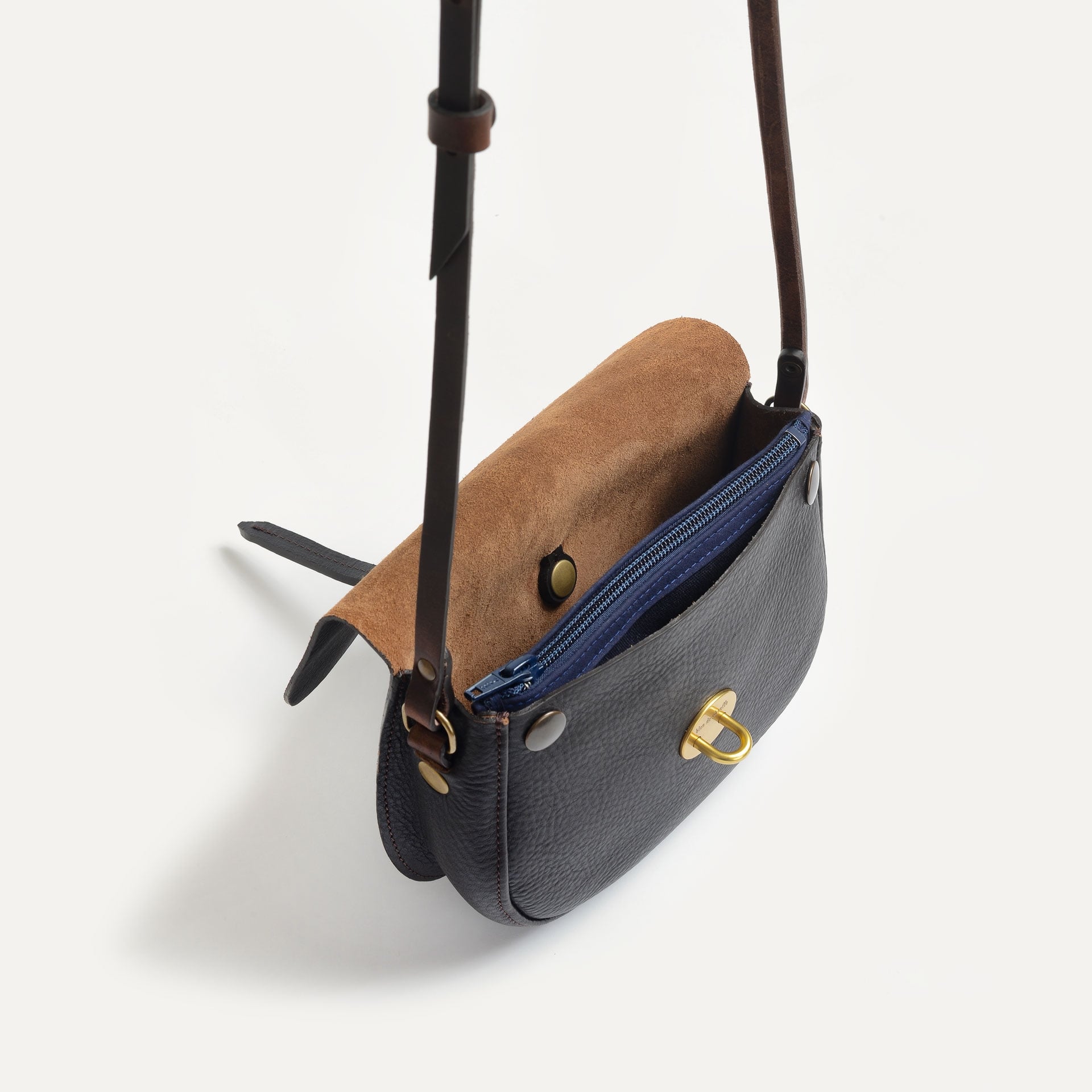 Java Mini postman bag / handbag - Dark Brown (image n°5)