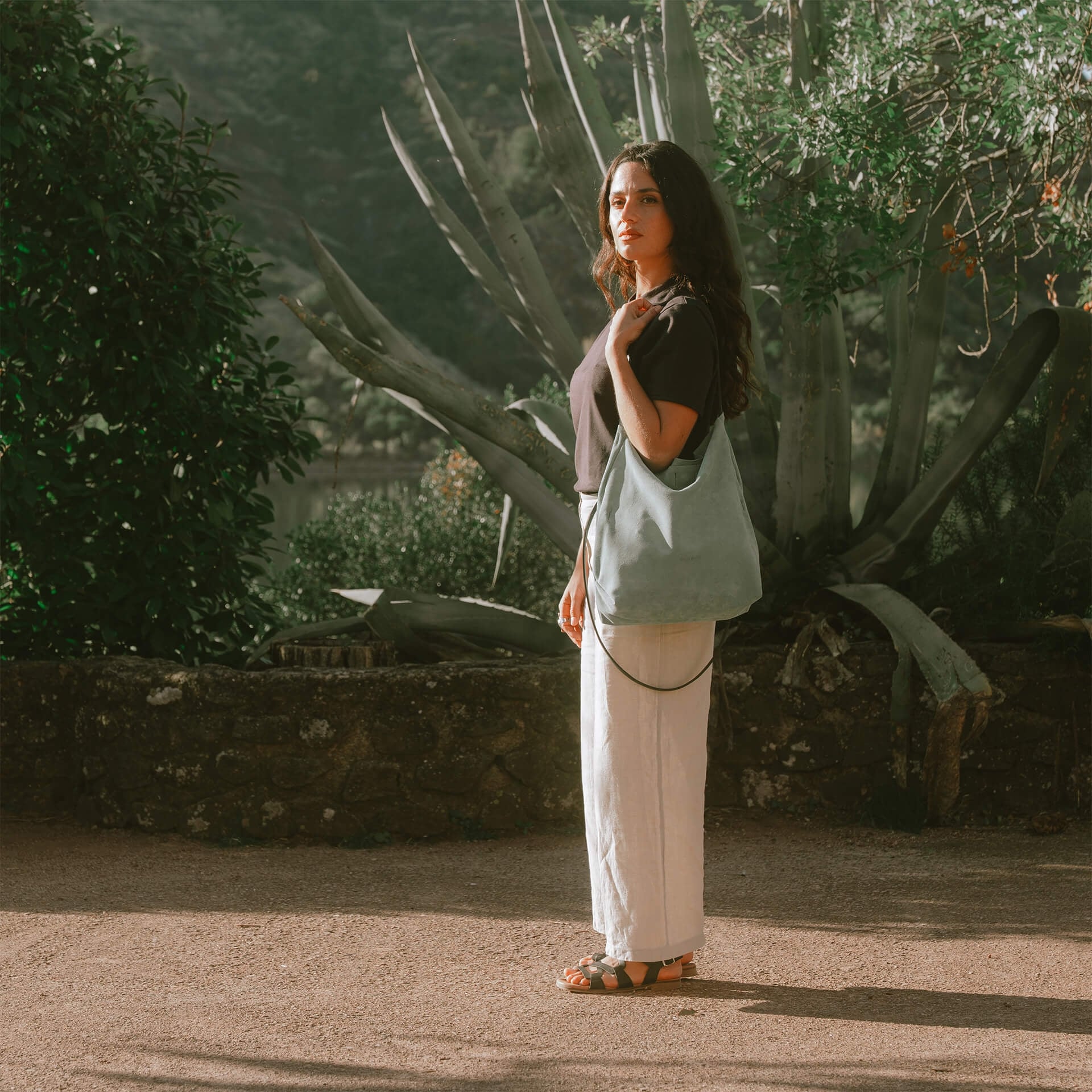 Bolso flexible de doble asa Mission - Verde jade (imagen n.º 4)