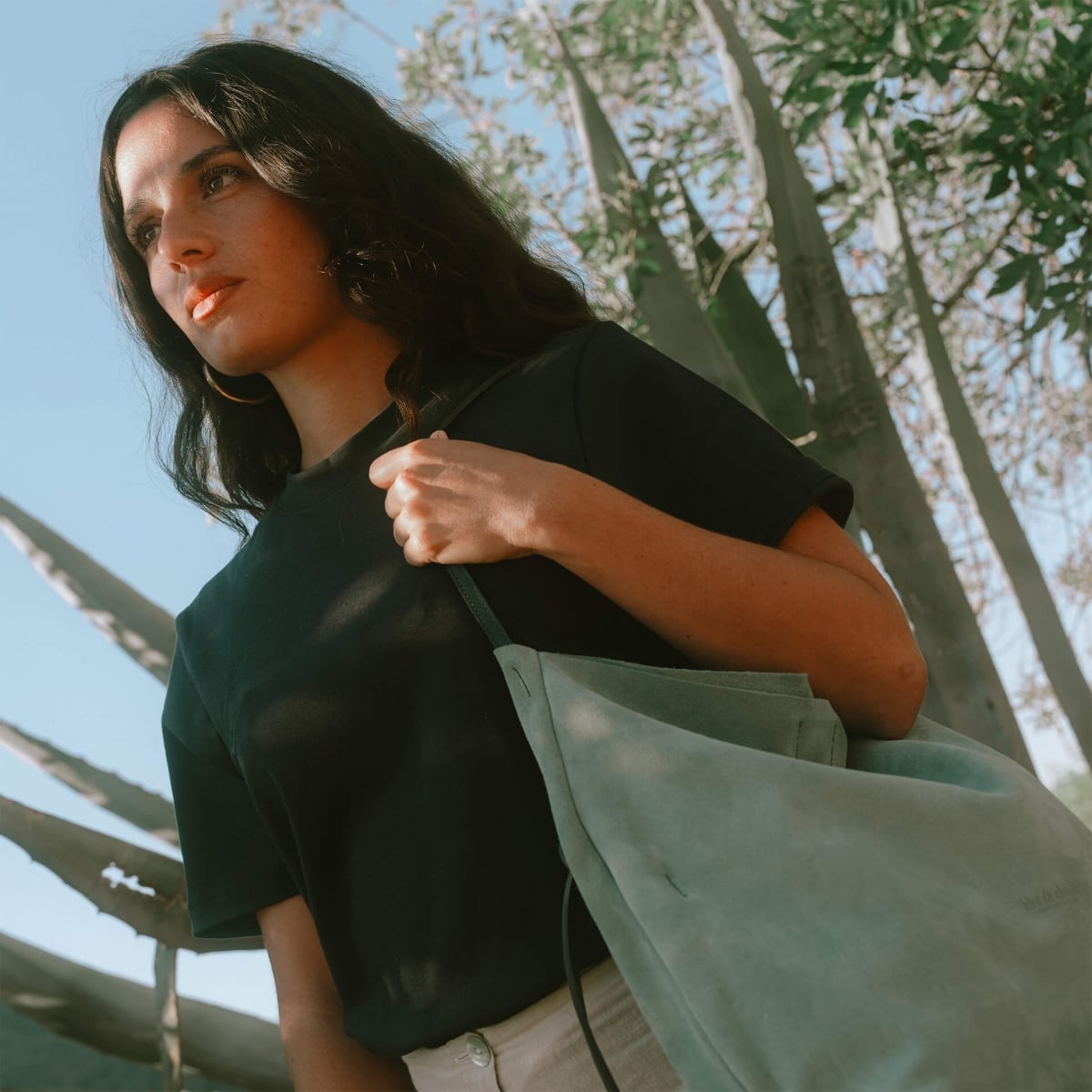 Bolso flexible de doble asa Mission - Verde jade (imagen n.º 7)