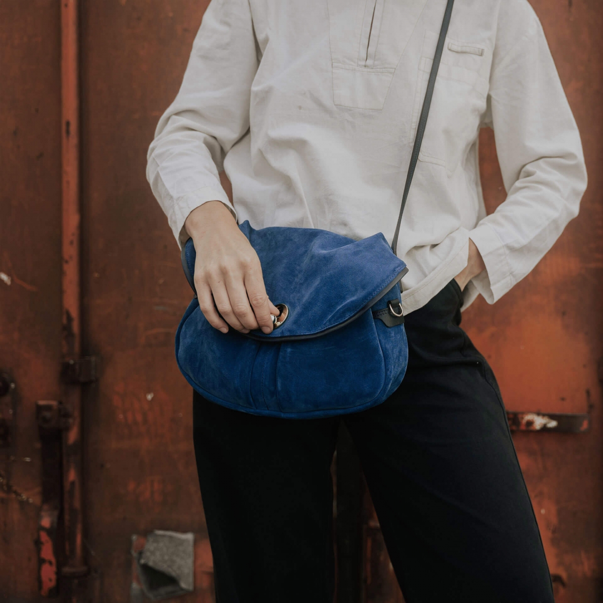 Soft musette S Janice - Achatblau (image n°8)