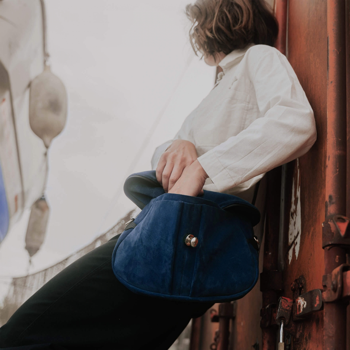 Soft musette S Janice - Achatblau (image n°9)