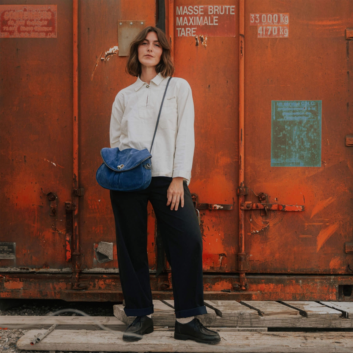 Soft musette S Janice - Achatblau (image n°7)