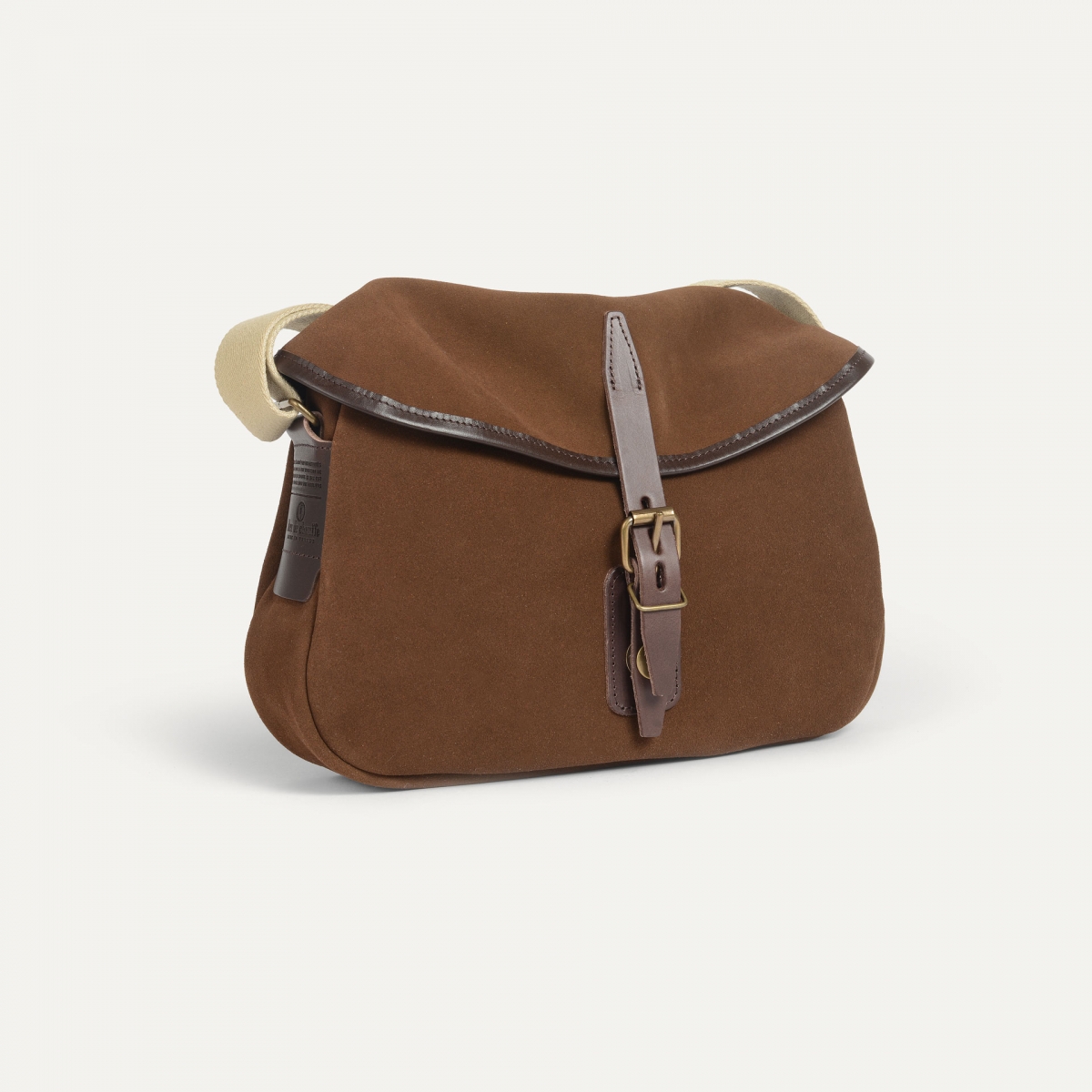 Musette XS Fisherman's bag / Suede - Chocolat (image n°2)