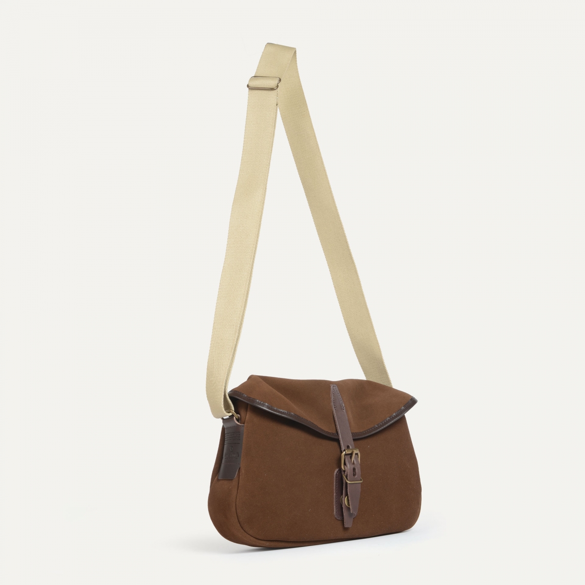 Musette XS Fisherman's bag / Suede - Chocolat (image n°3)