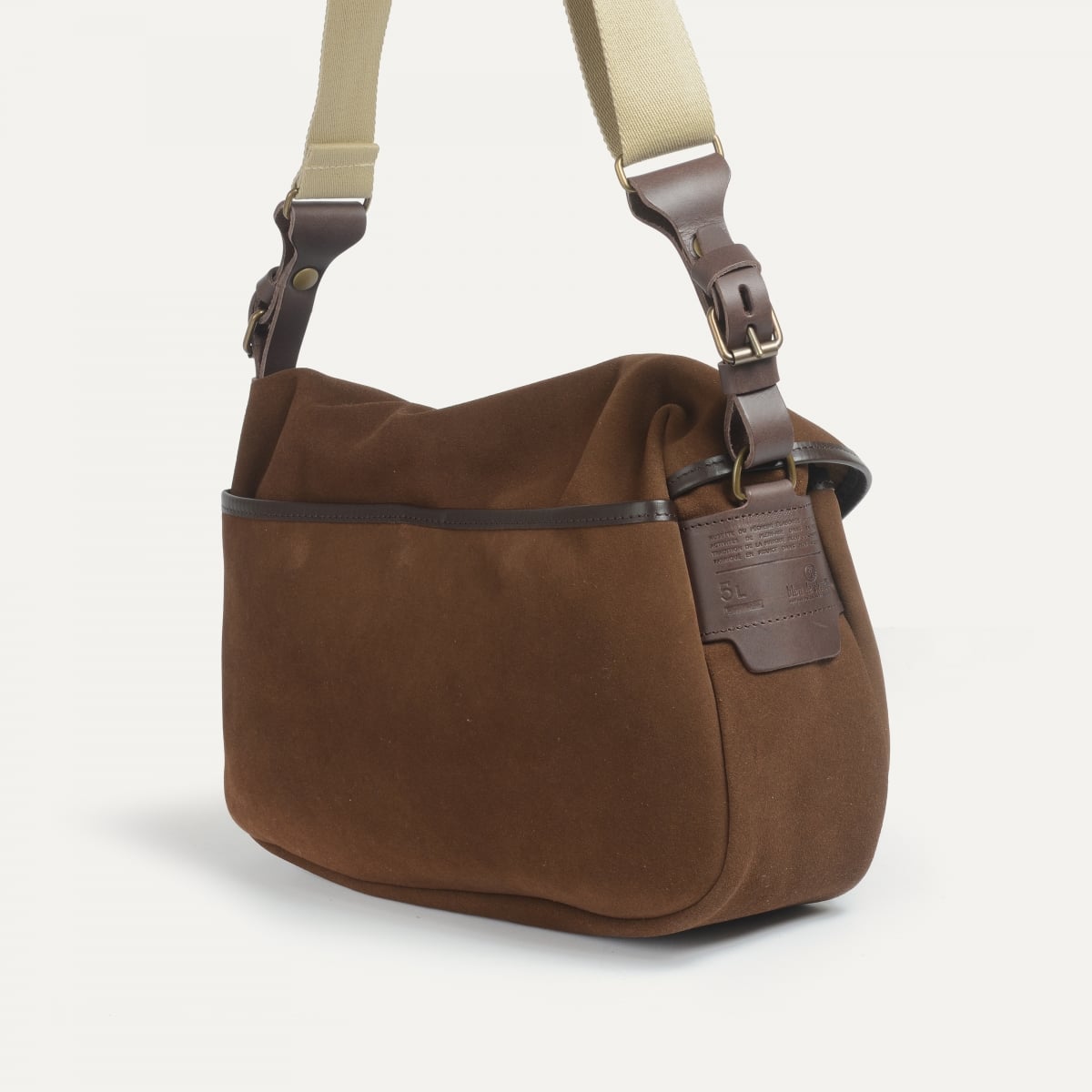 Musette S Fisherman's bag / Suede - Chocolate (image n°4)