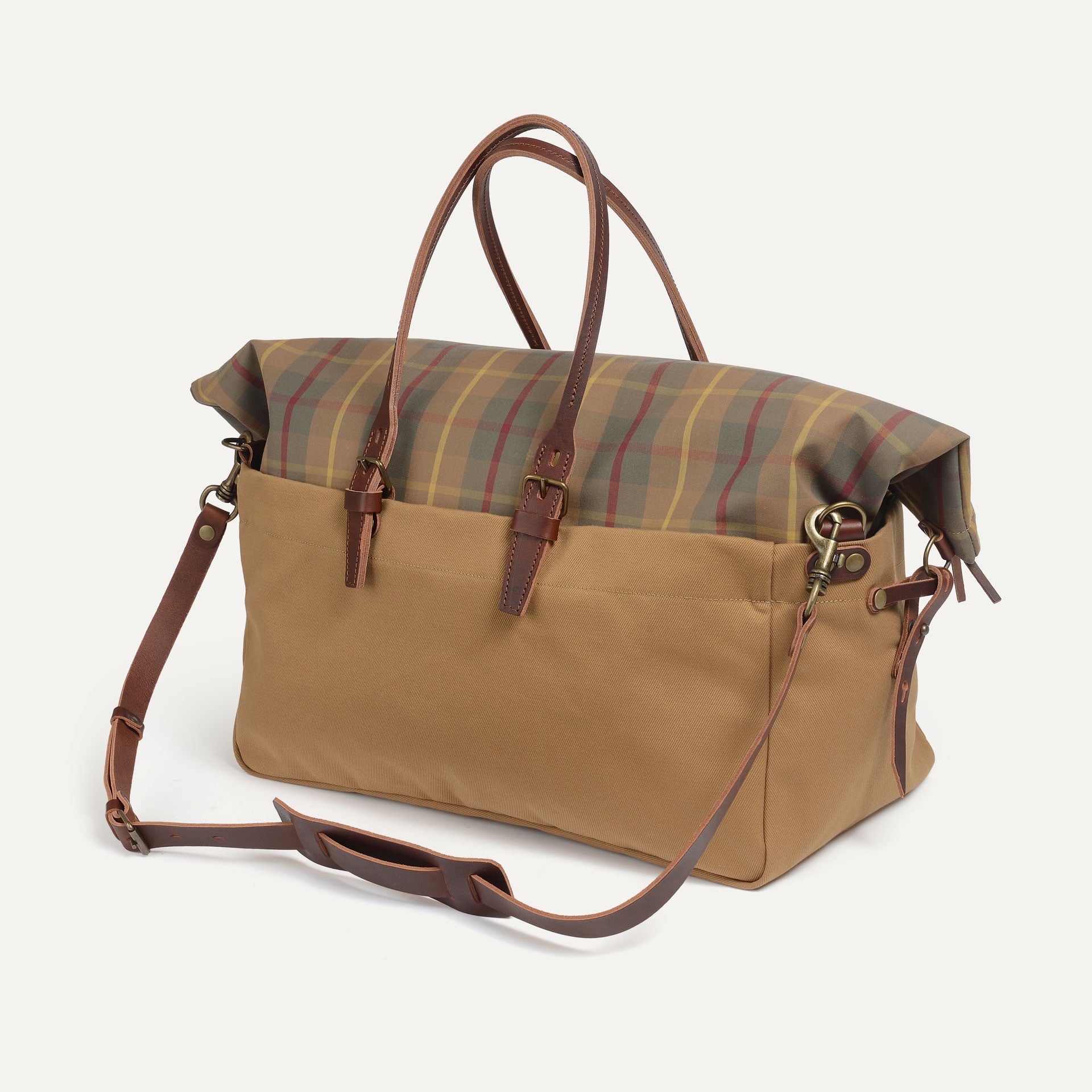 Bolso de viaje de cabina - Tartán camel (imagen n.º 3)