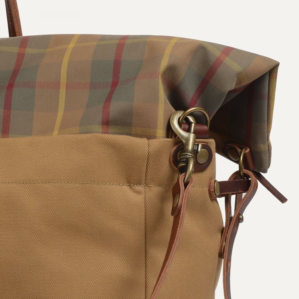 Bolso de viaje de cabina - Tartán camel (imagen n.º 5)