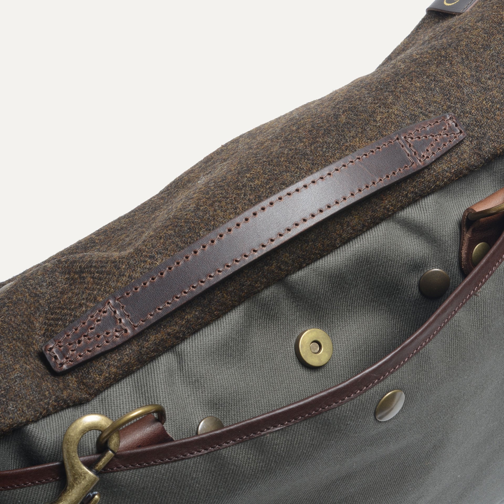 Gaston Musette Satchel Bag - Khaki BM / Tweed (image n°4)
