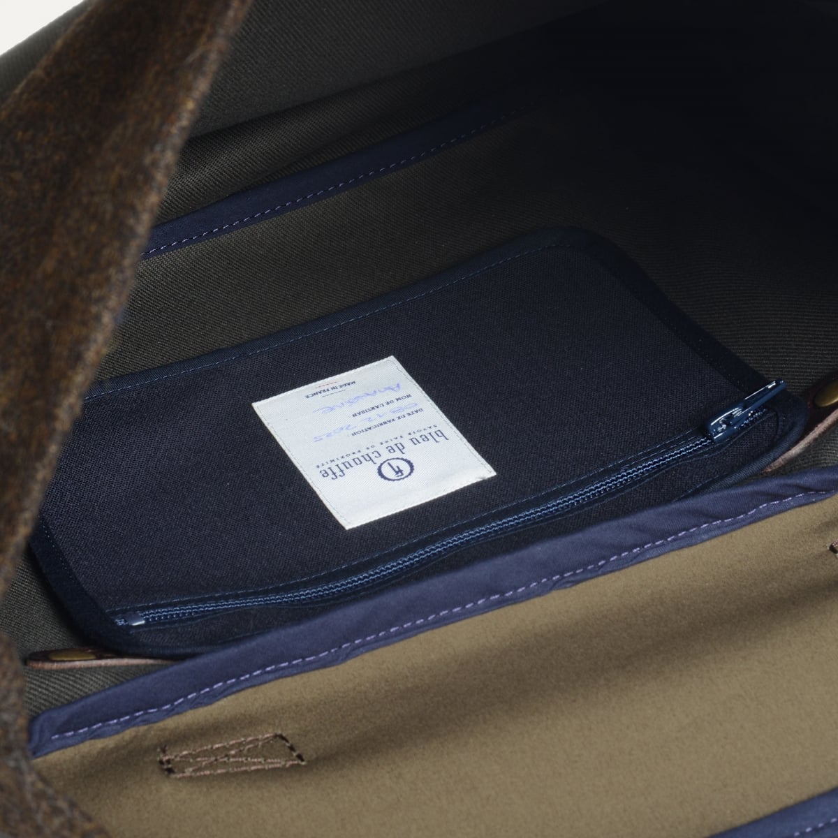Gaston Musette Satchel Bag - Khaki BM / Tweed (image n°5)