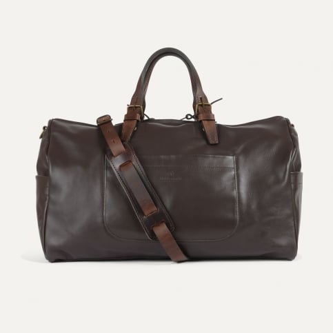 Sac de voyage Hobo liscio - Marron