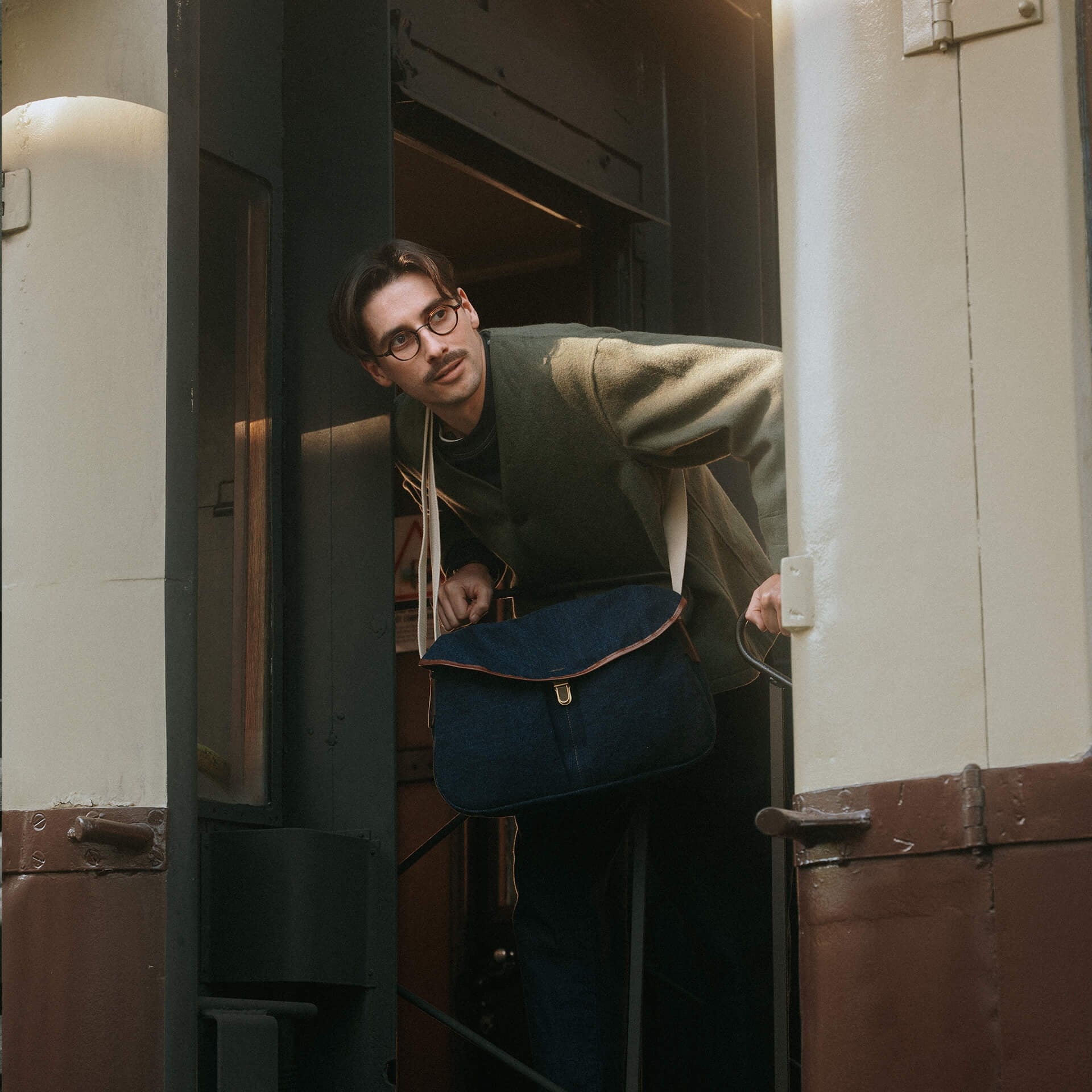 Umhängetasche Léon - Denim (image n°6)