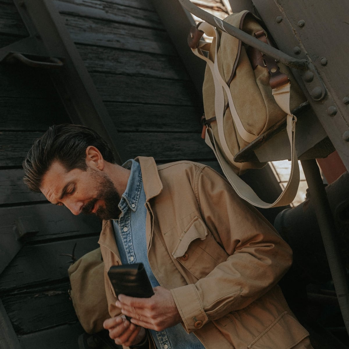 Sac business Musette - Kaki US Stonewashed (image n°9)