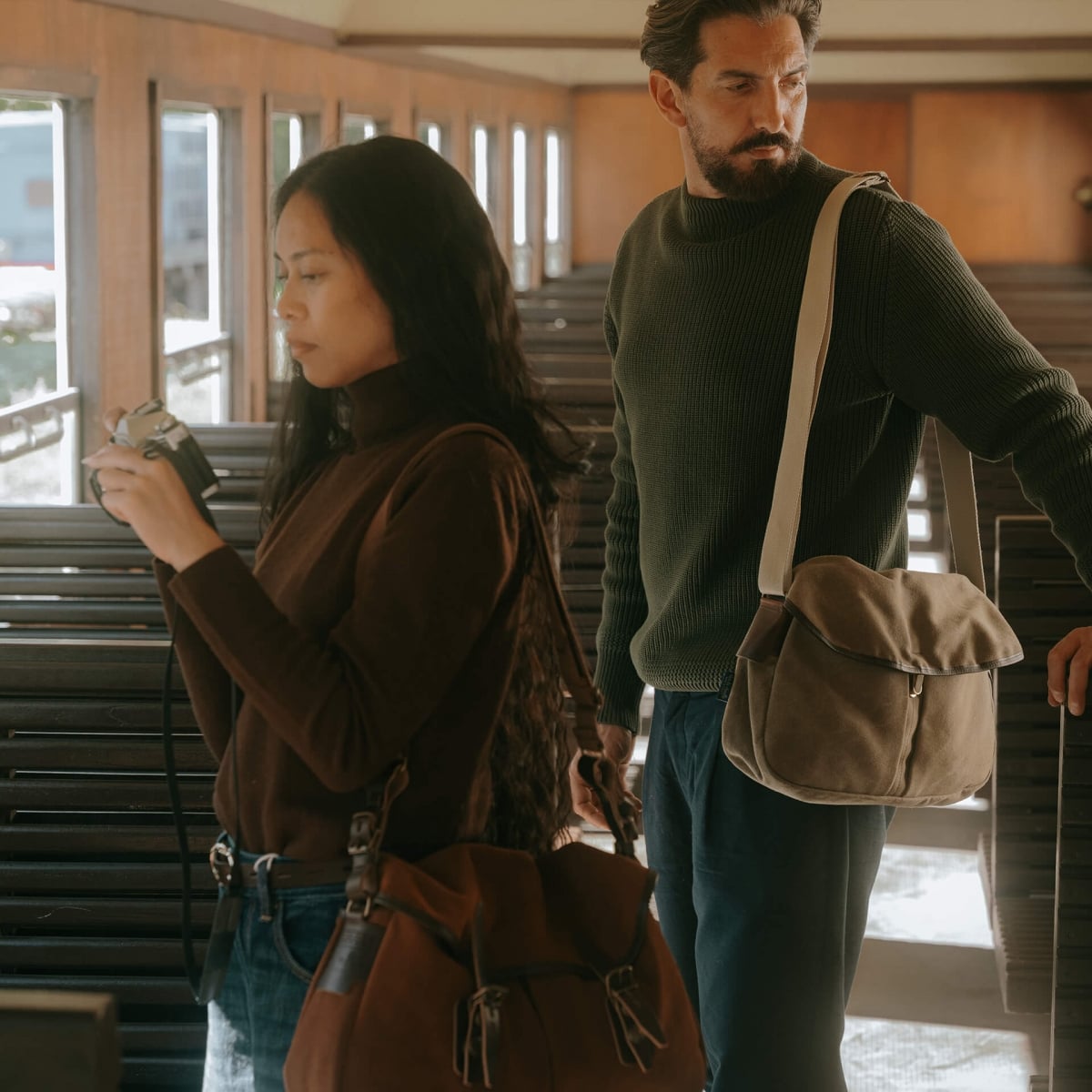 Sac business Musette - Kaki US Stonewashed (image n°5)
