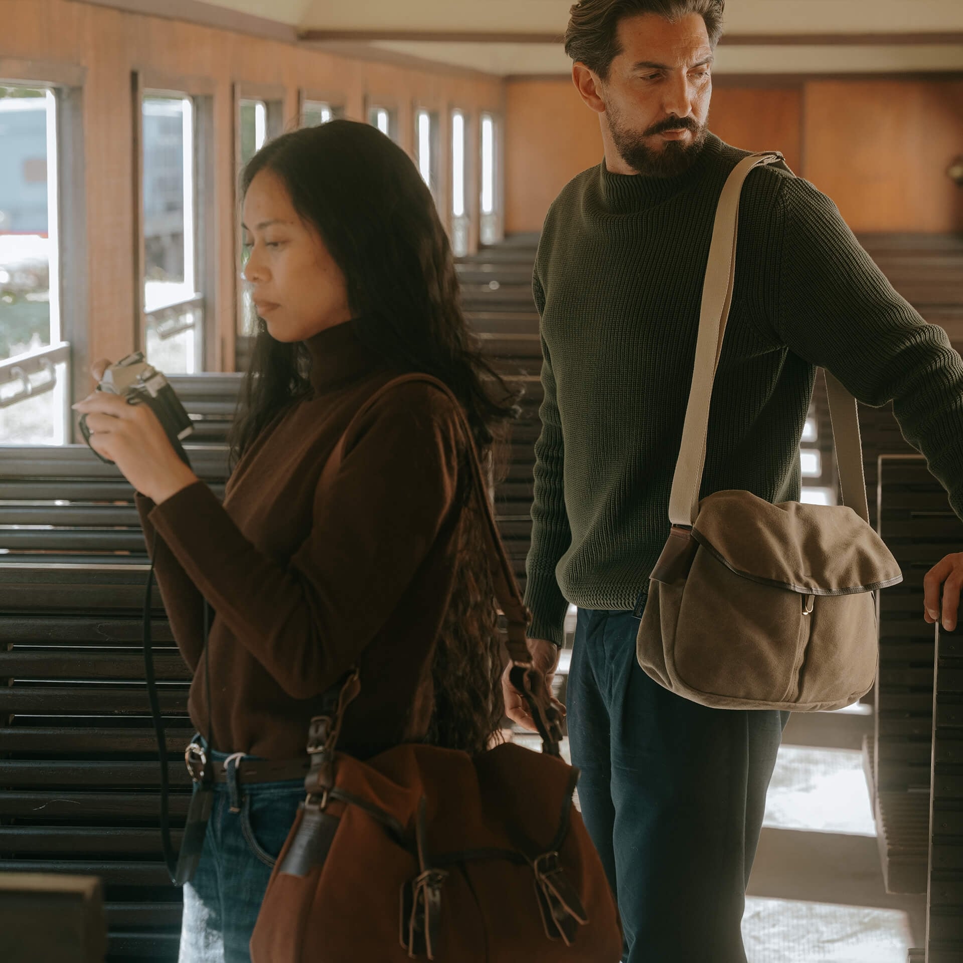 Sac business Musette - Kaki US Stonewashed (image n°5)