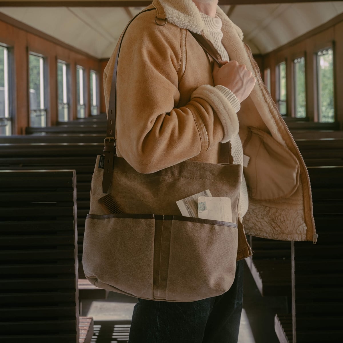 Gombe Pochette - Khaki US Stonewashed (image n°8)