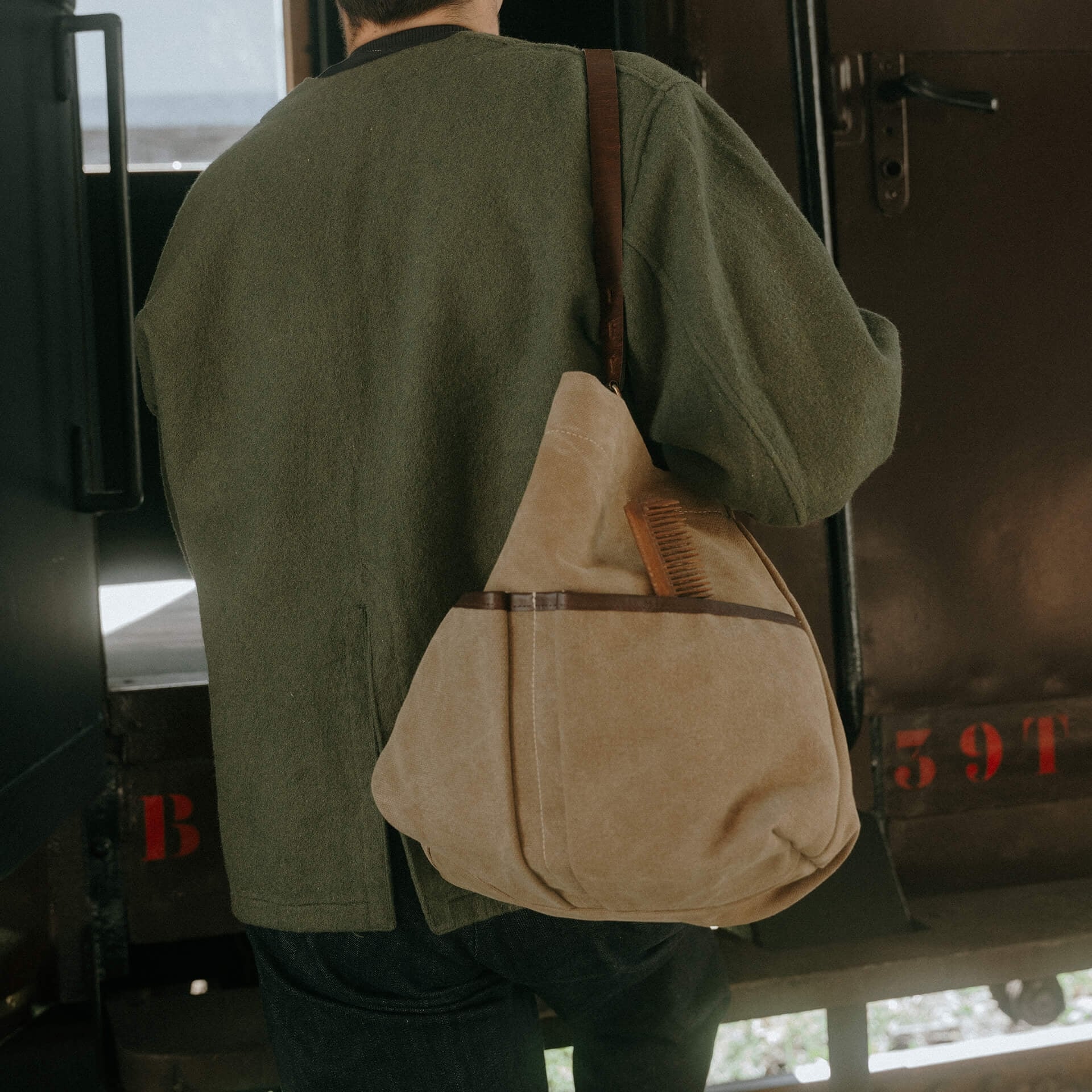 Gombe Pochette - Khaki US Stonewashed (image n°9)