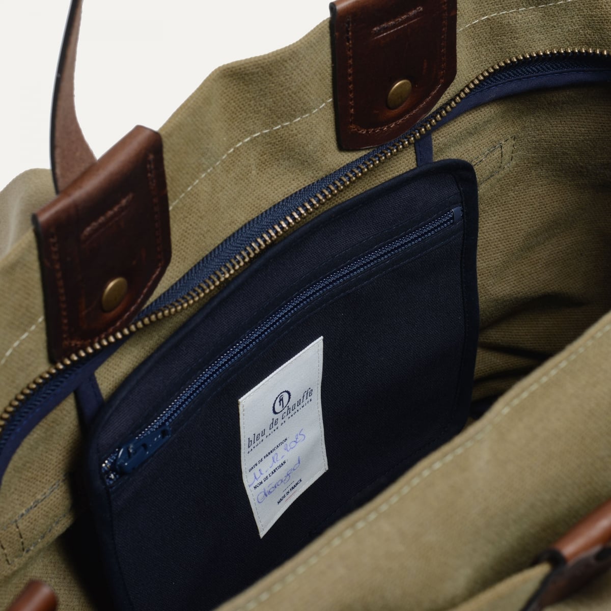 Cabas business Méline - Kaki US Stonewashed (image n°8)