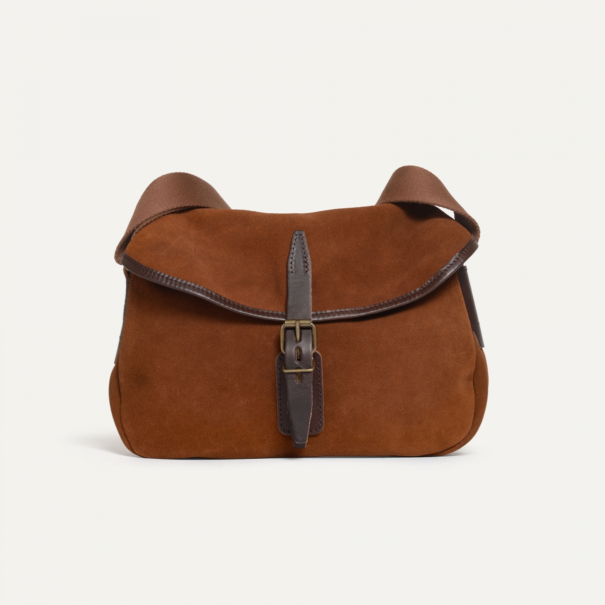Musette des Fischers XS / Veloursleder - Lohbraun (image n°1)