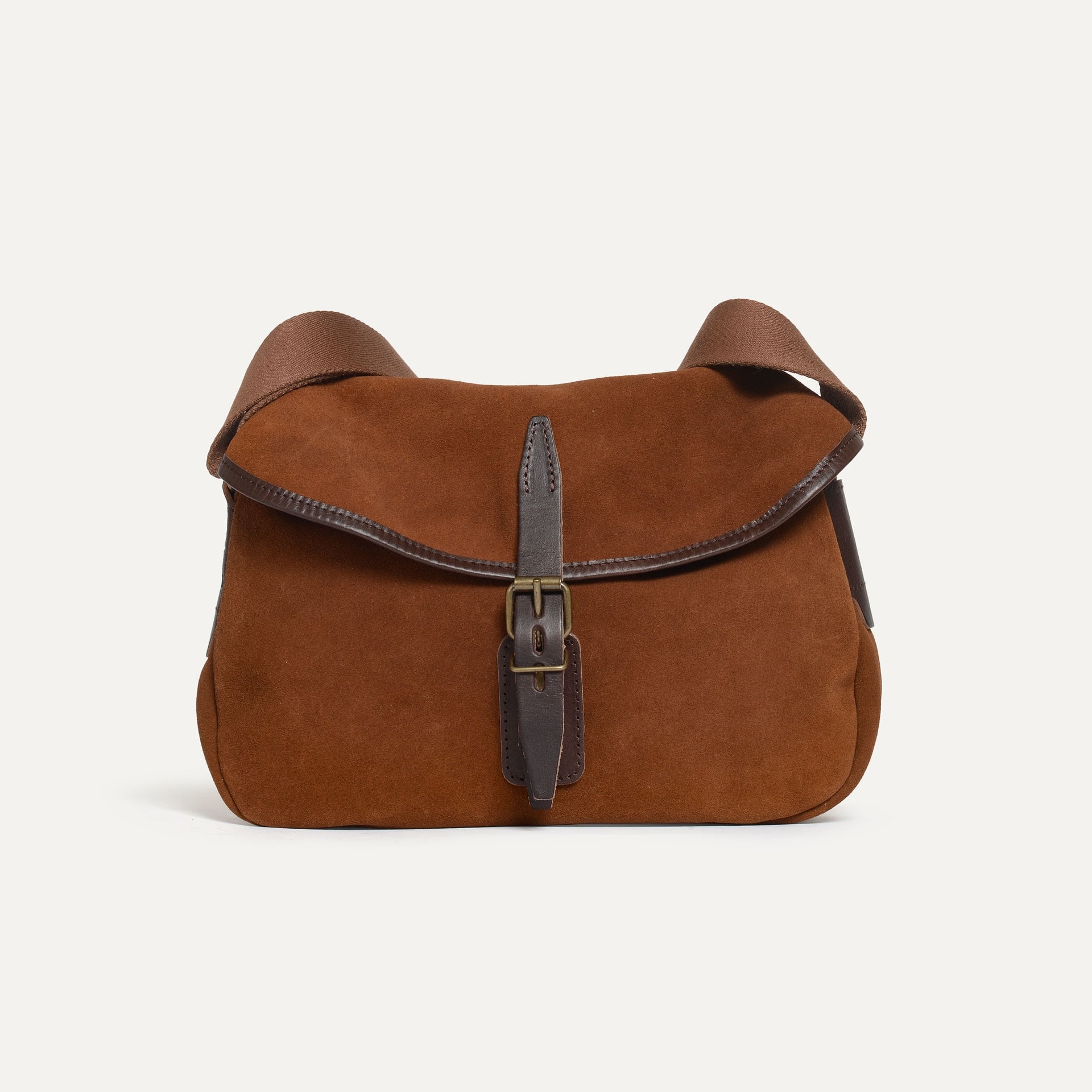 Musette des Fischers XS / Veloursleder - Lohbraun (image n°1)