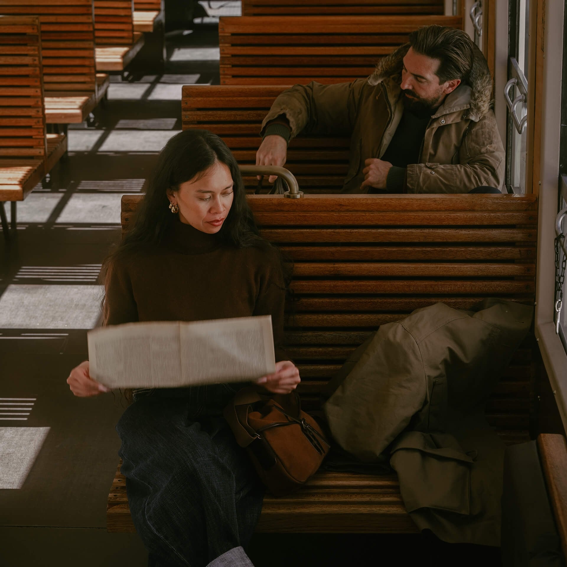 Musette XS Fisherman's bag / Suede - Fawn Brown (image n°11)