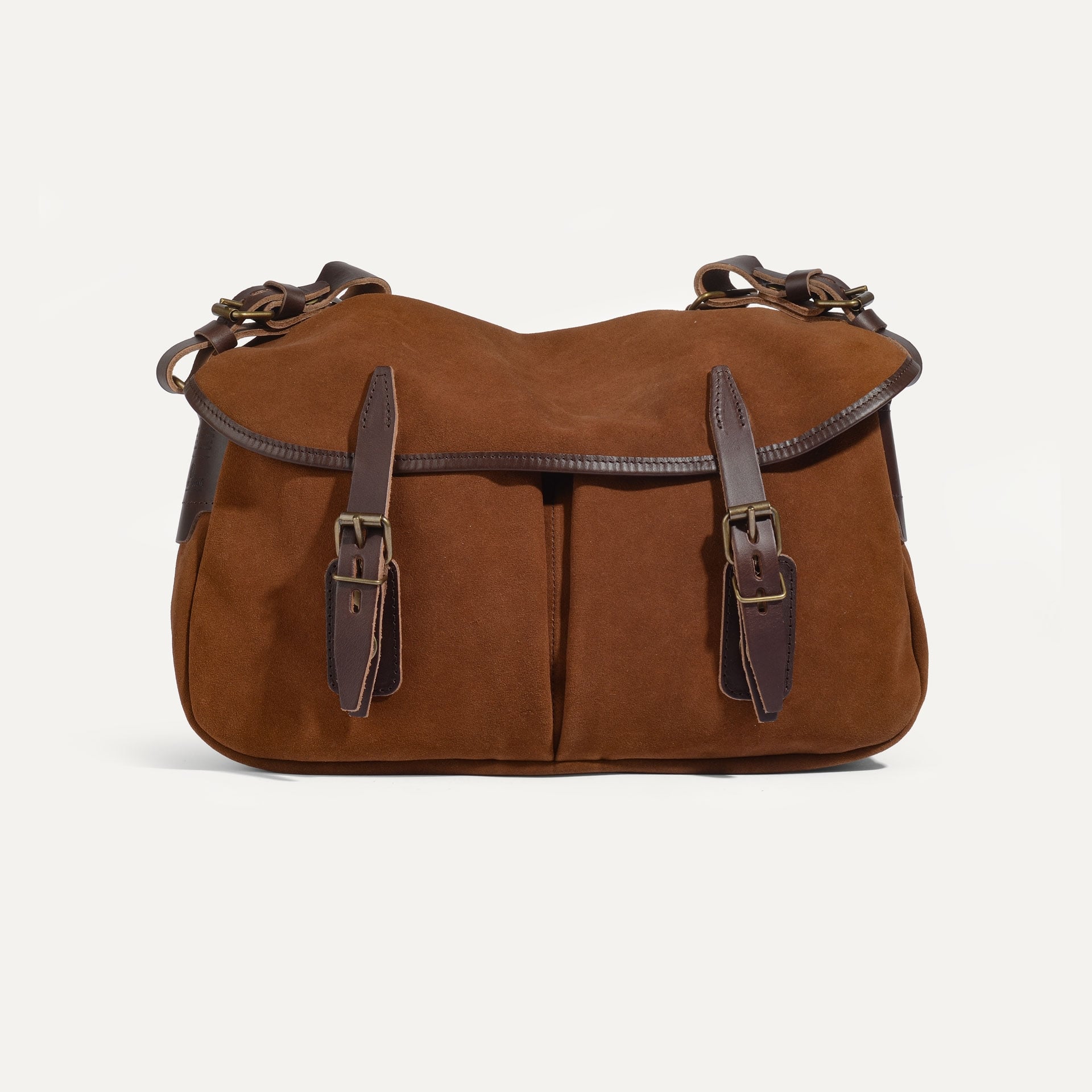 Musette XS Fisherman's bag / Suede - Fawn Brown (image n°1)