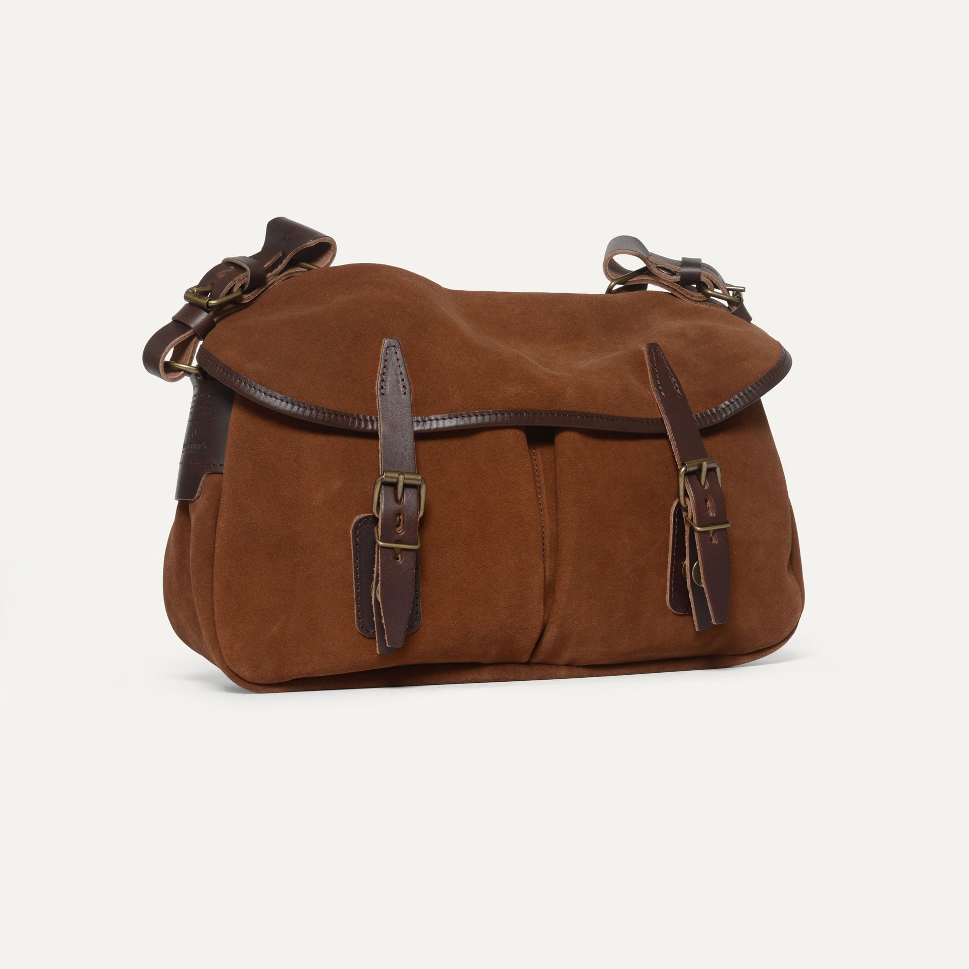 Musette XS Fisherman's bag / Suede - Fawn Brown (image n°2)