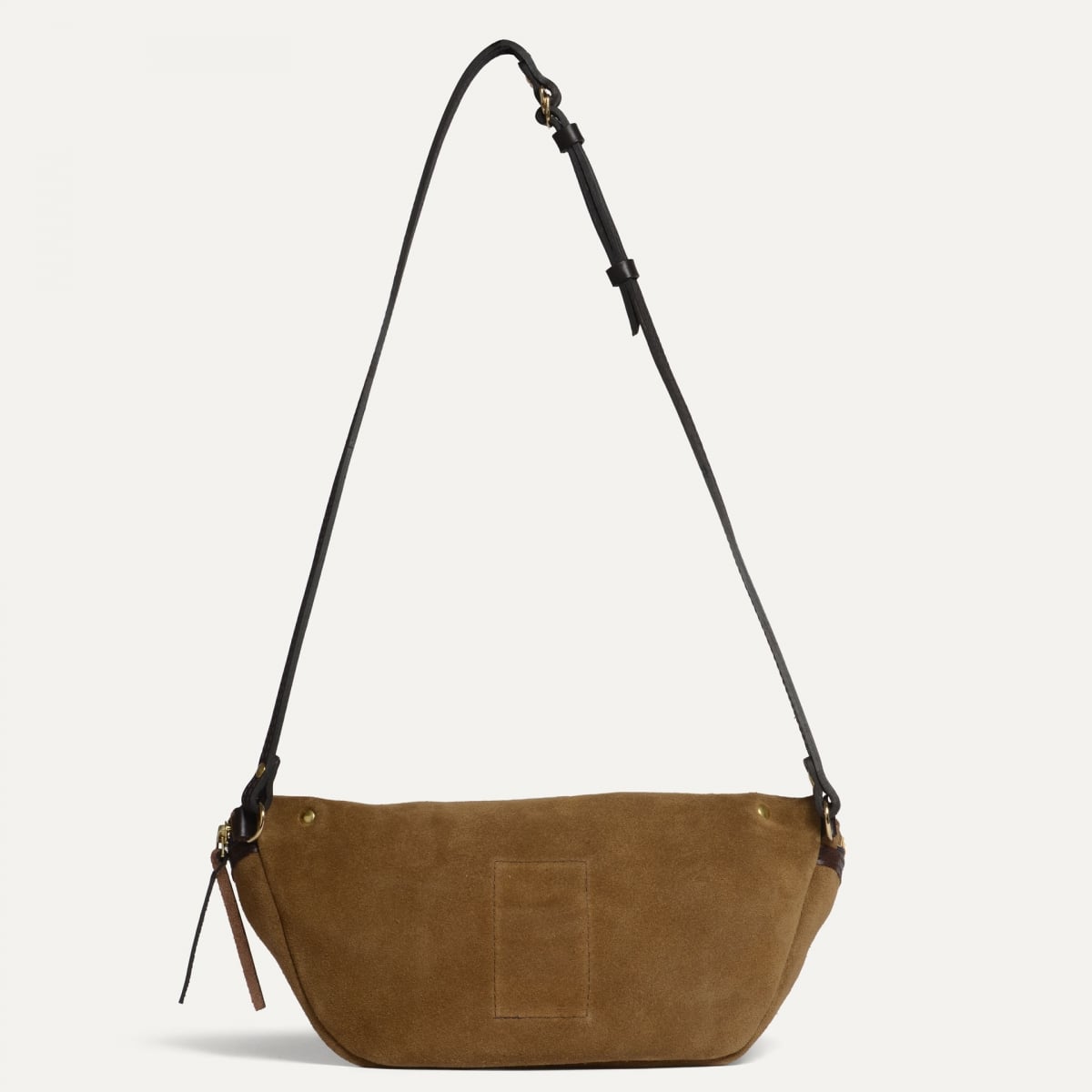 Sac banane Bea / Cuir Velours - Marron Noisette (image n°3)