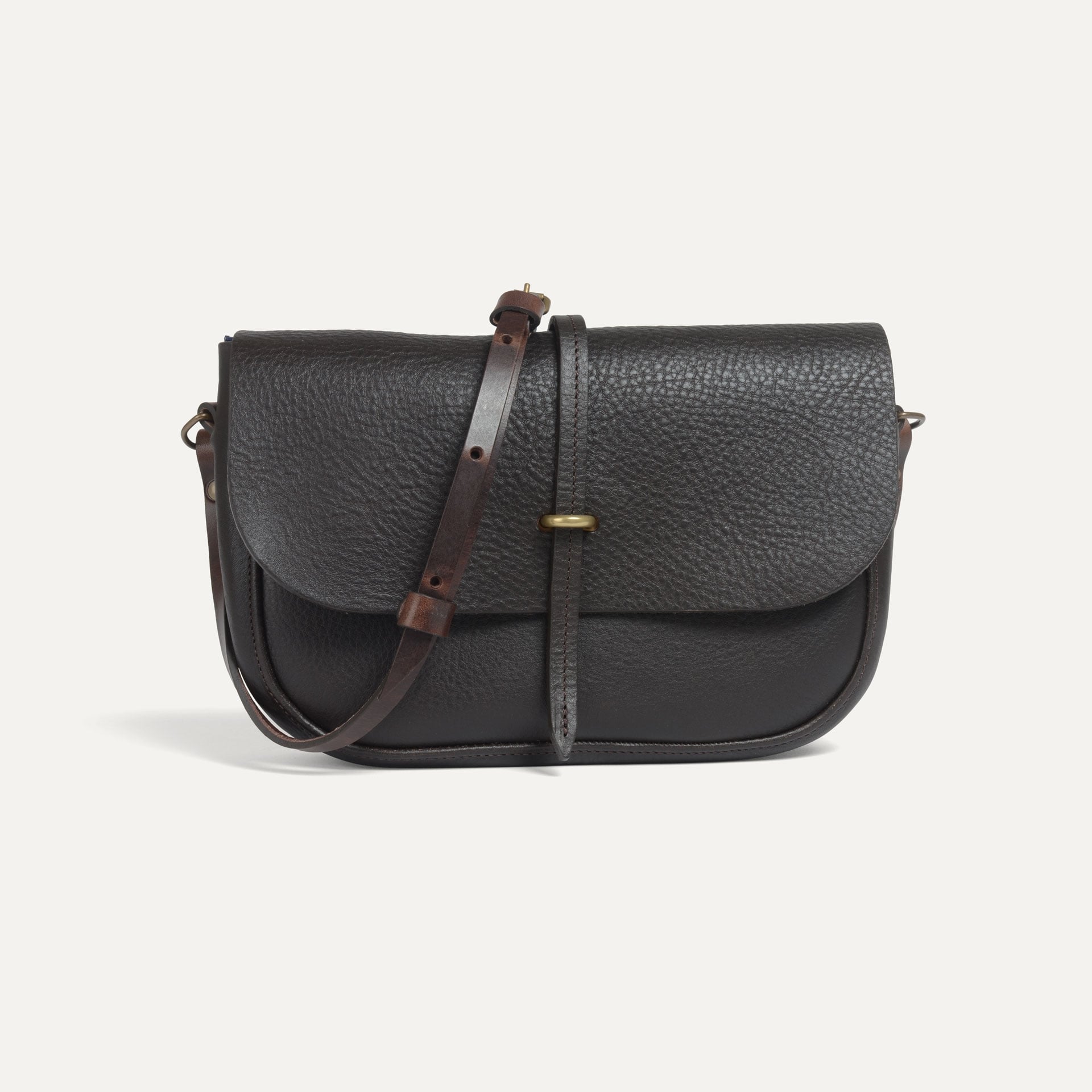 Sac postier Pastiche - Marron Brun (image n°1)