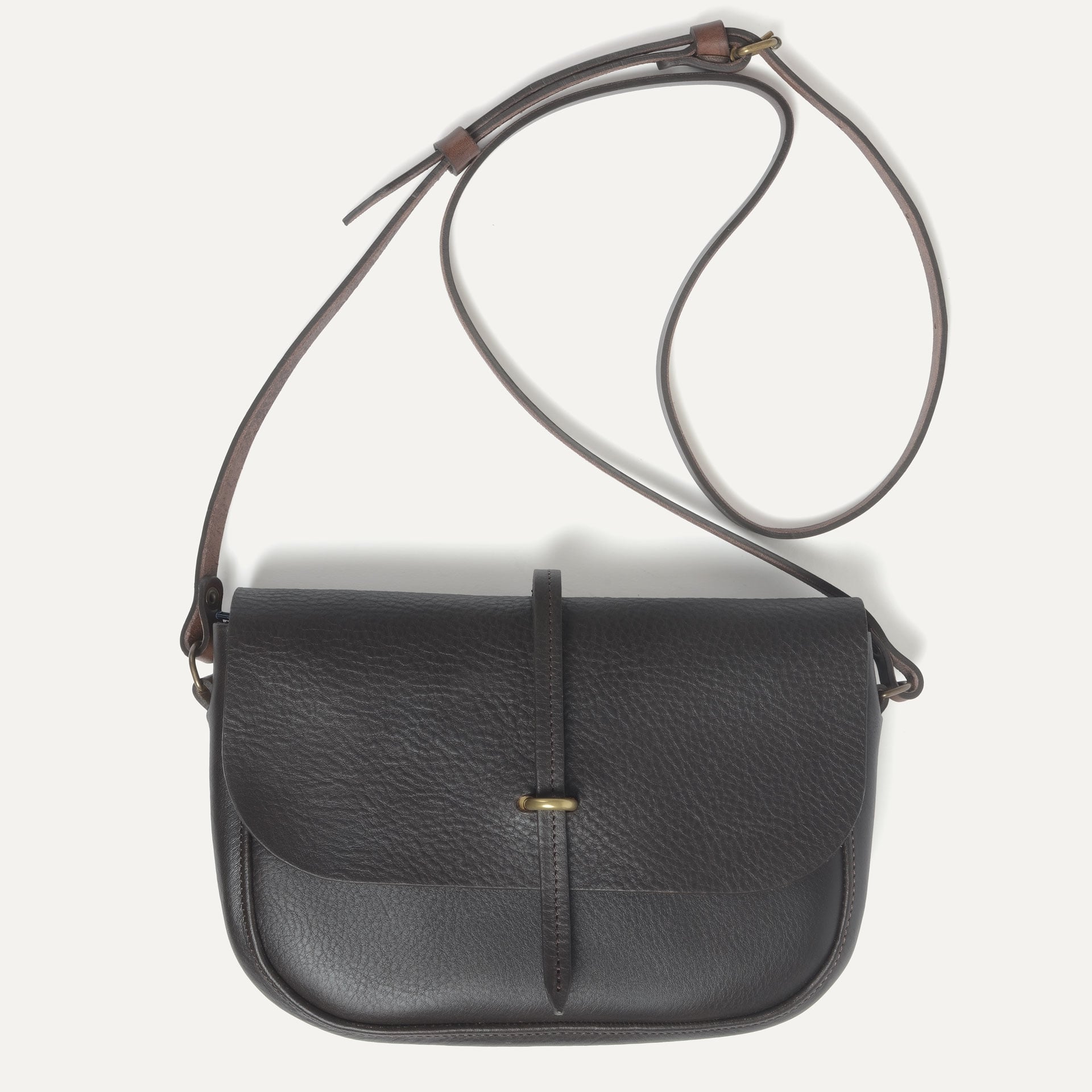 Sac postier Pastiche - Marron Brun (image n°3)