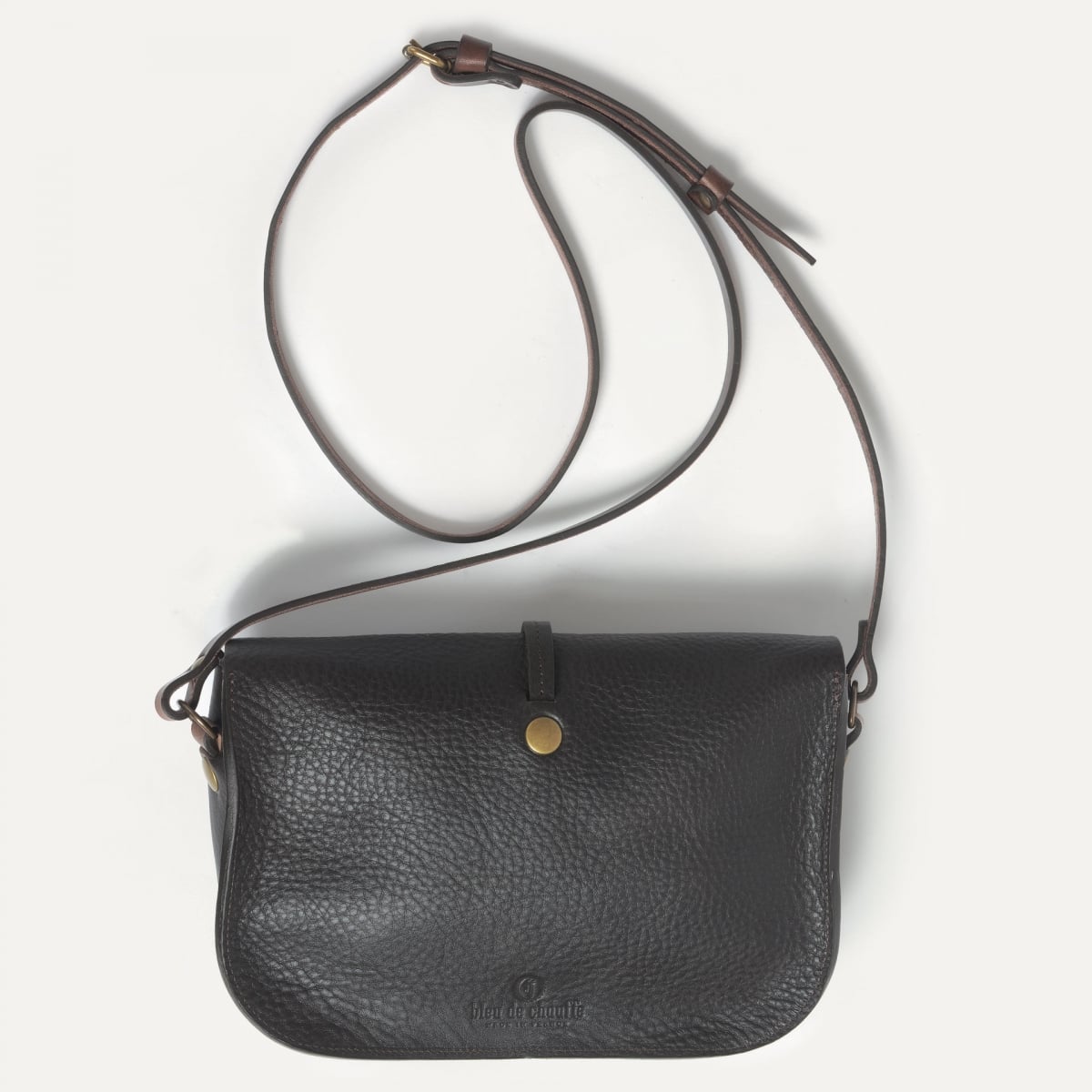 Pastiche postman bag / handbag - Dark Brown (image n°4)