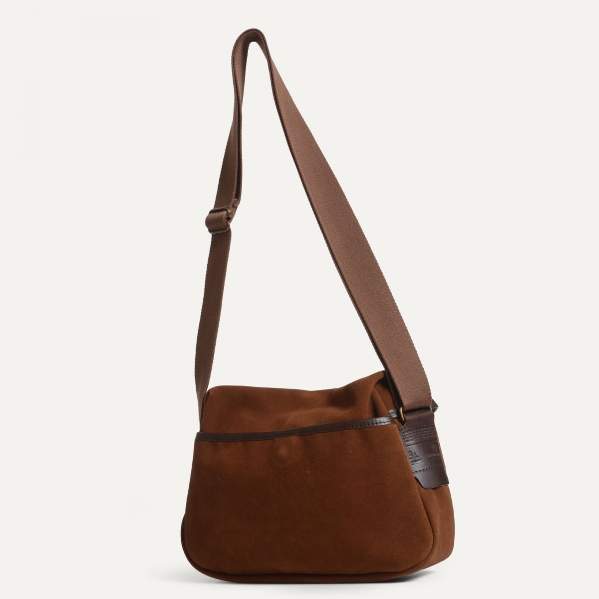 Musette du Pêcheur XS / Cuir Velours - Brun Fauve (image n°5)