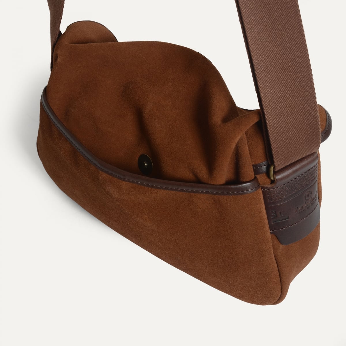 Musette du Pêcheur XS / Cuir Velours - Brun Fauve (image n°12)