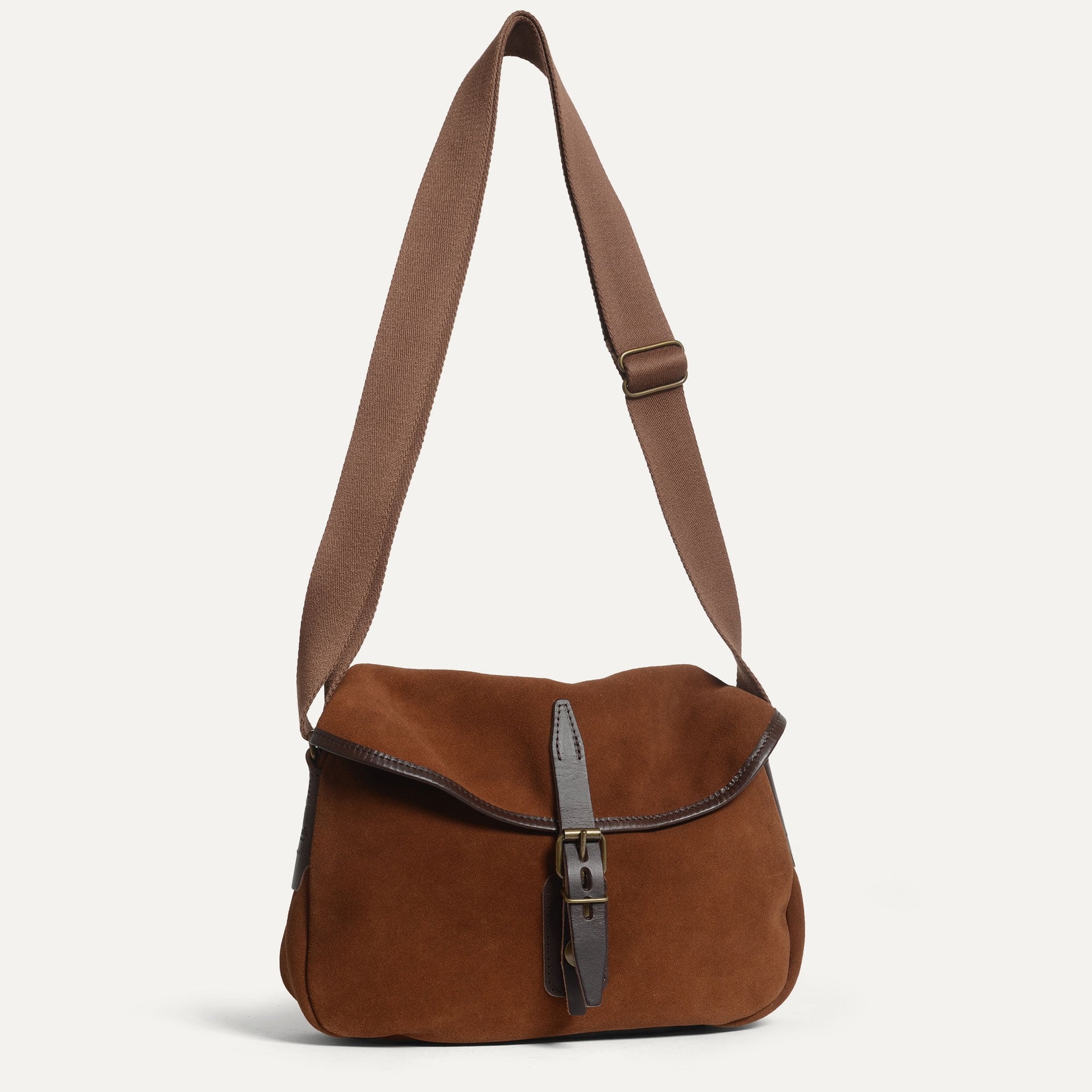 Musette XS Fisherman's bag / Suede - Fawn Brown (image n°4)