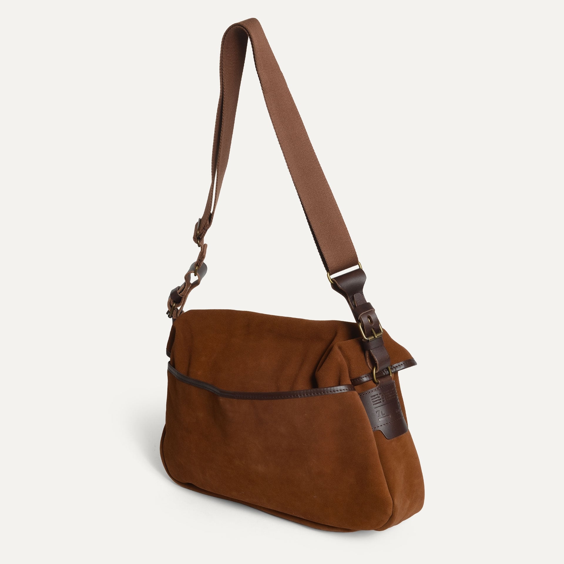 Musette XS Fisherman's bag / Suede - Fawn Brown (image n°3)