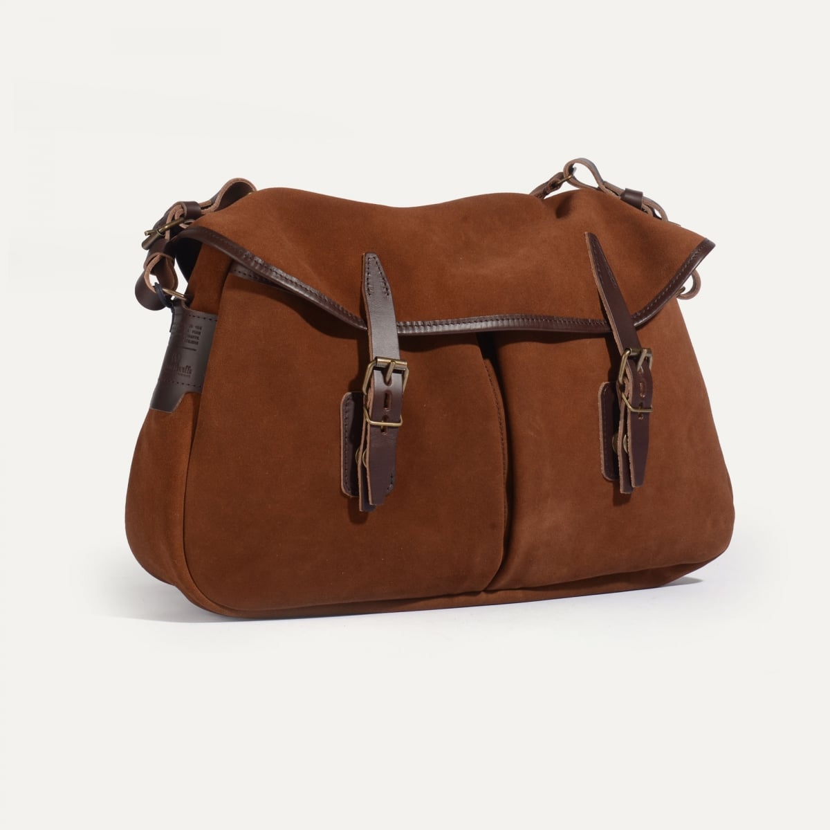 Musette M Fisherman's bag / Suede - Fawn Brown (image n°2)