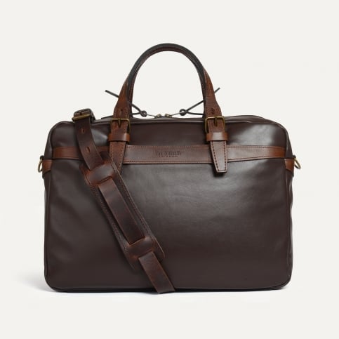Business Tasche Ledger liscio - Braun