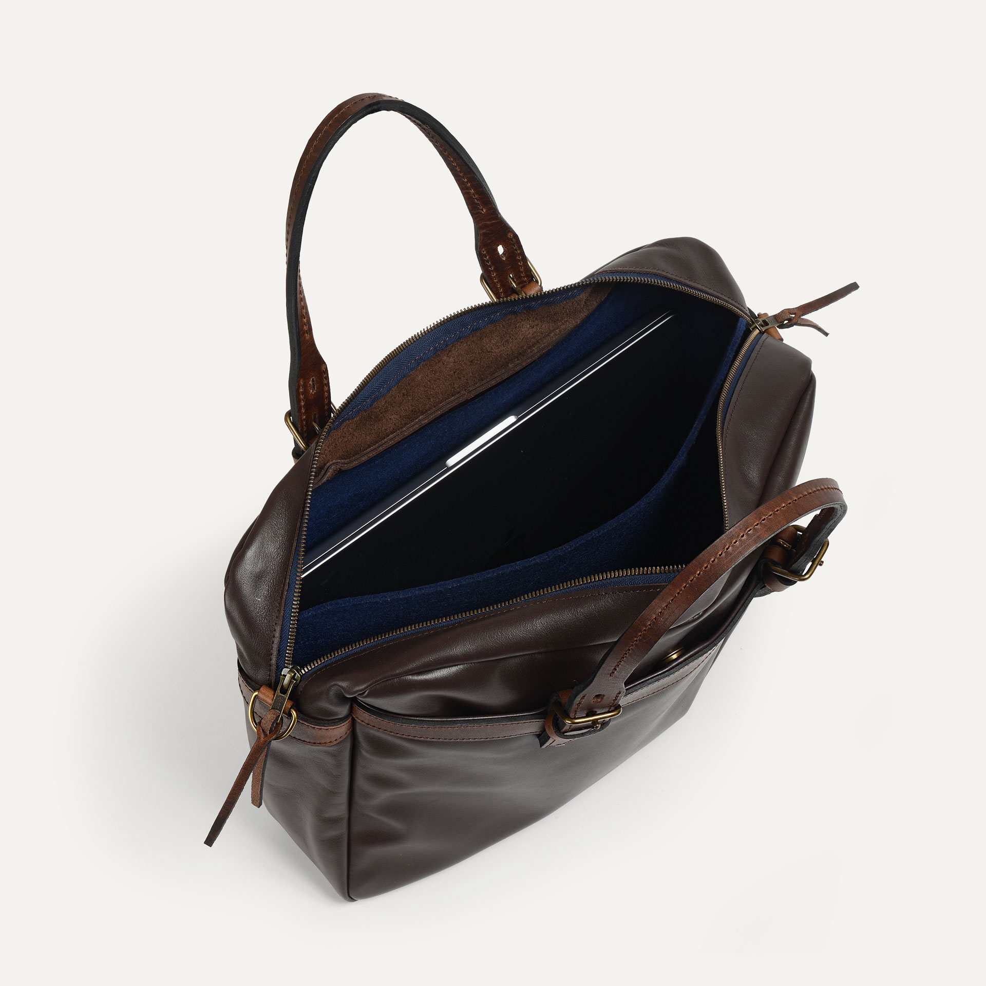 Business Tasche Ledger liscio - Braun (image n°6)
