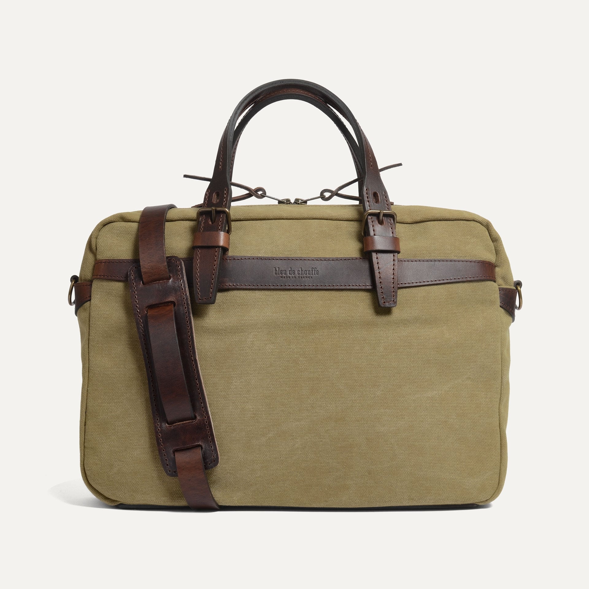 Sac business Ledger - kaki US stonewahed (image n°1)