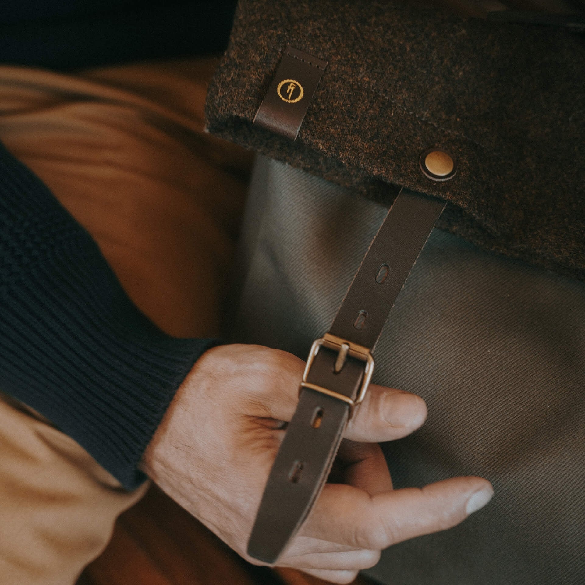 Musette Gaston - Kaki BM Tweed (image n°9)