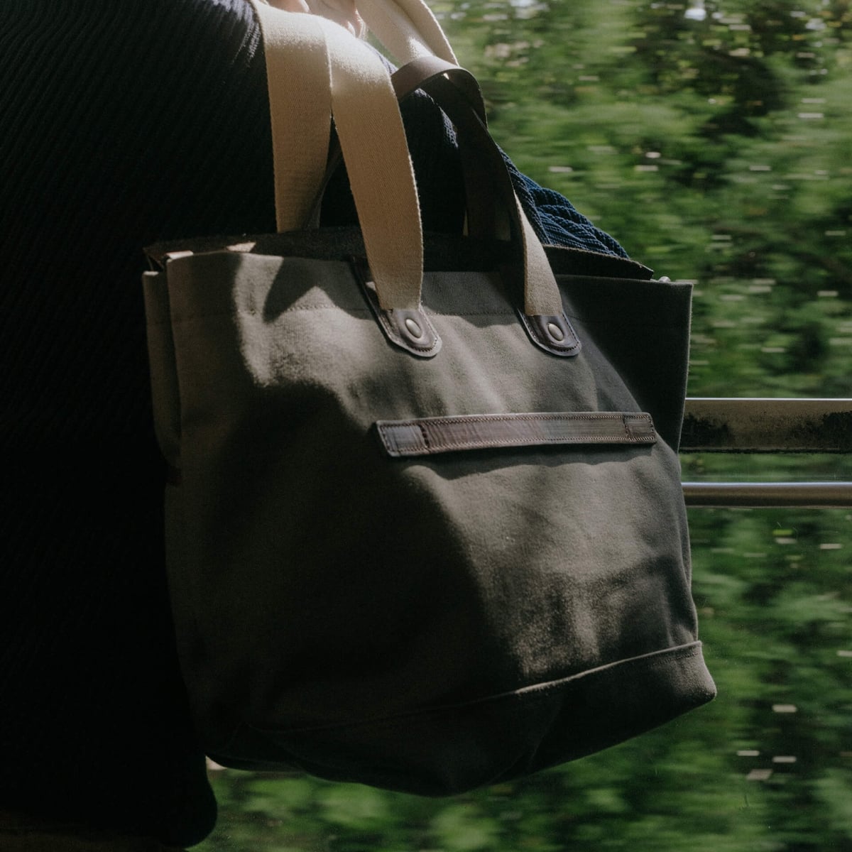 Meline Business Tote - Khaki BM/Tweed (image n°11)