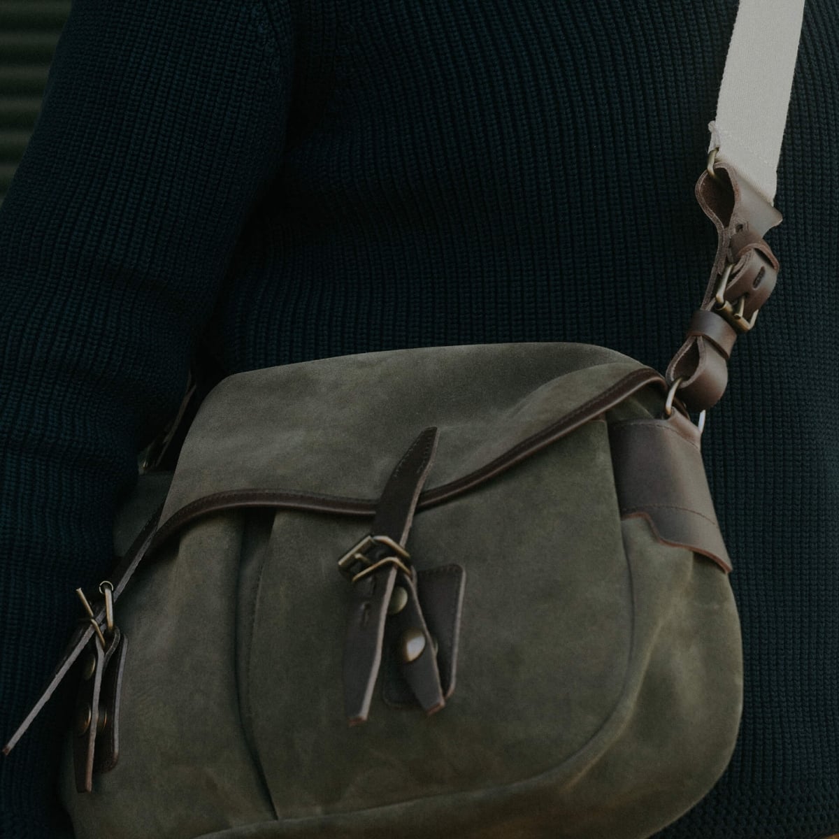 Musette des Fischers S / Veloursleder - Musk (image n°7)