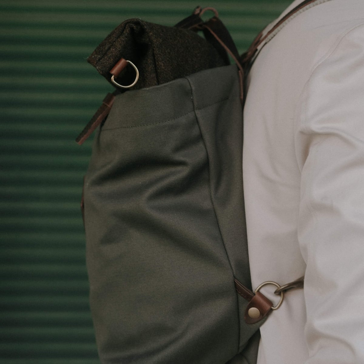 Woody 25L Backpack - Khaki BM/Tweed (image n°5)
