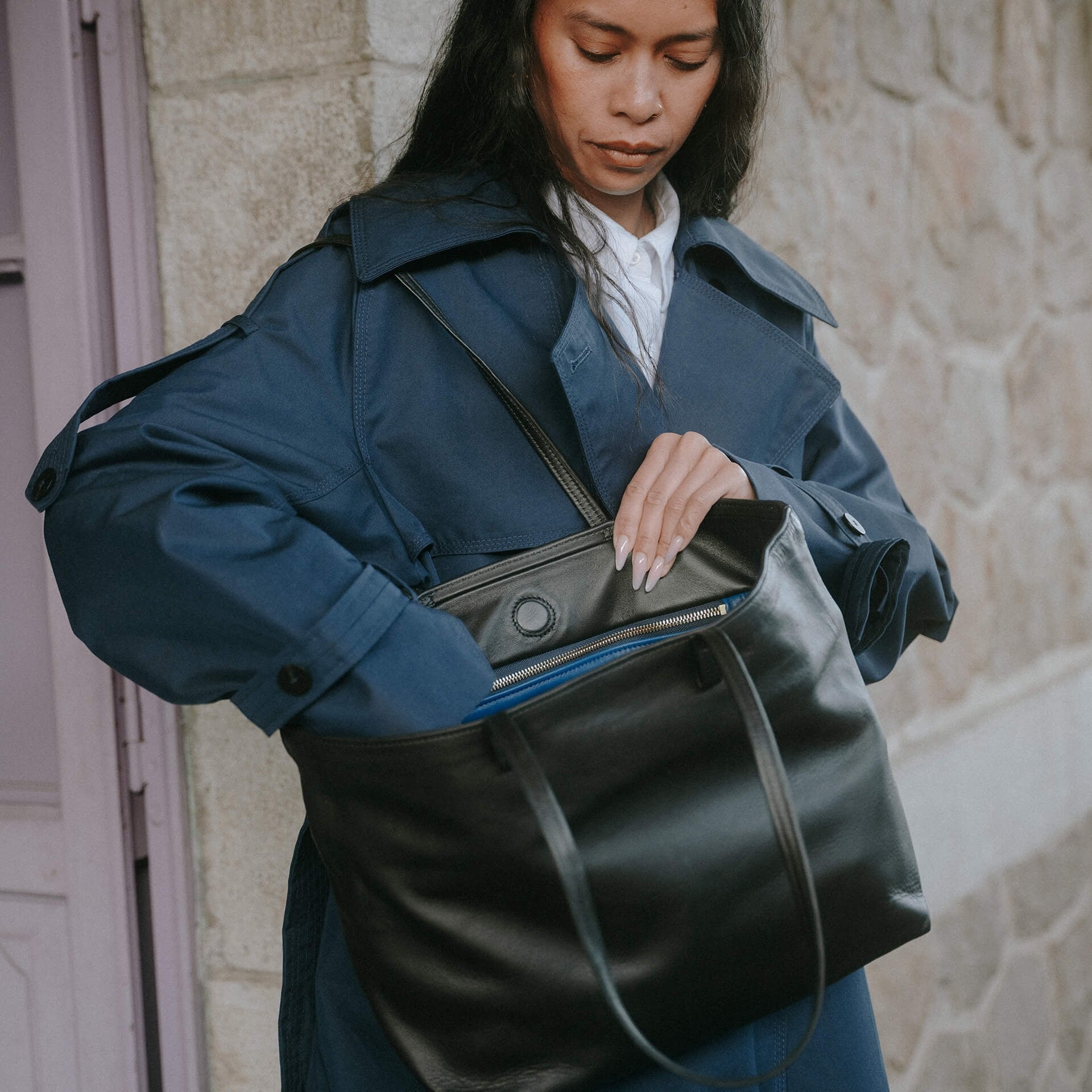Sac Cabas Josie - Noir (image n°6)