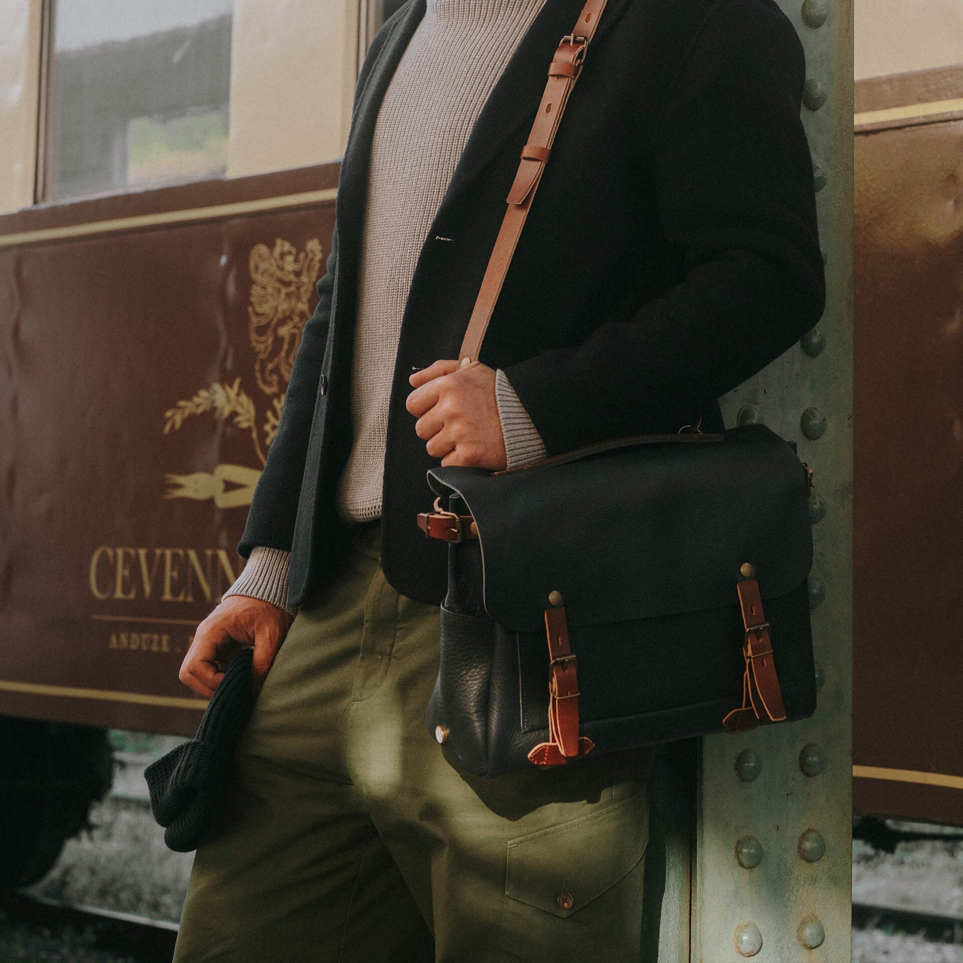 Sac Postier Eclair S - Bleu Marin (image n°6)