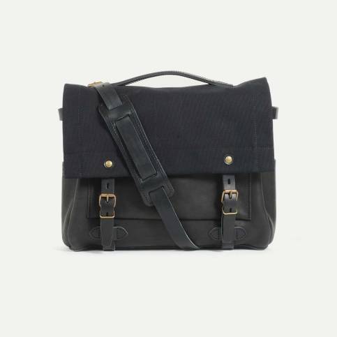 Sac Postier Eclair - Bleu/Noir