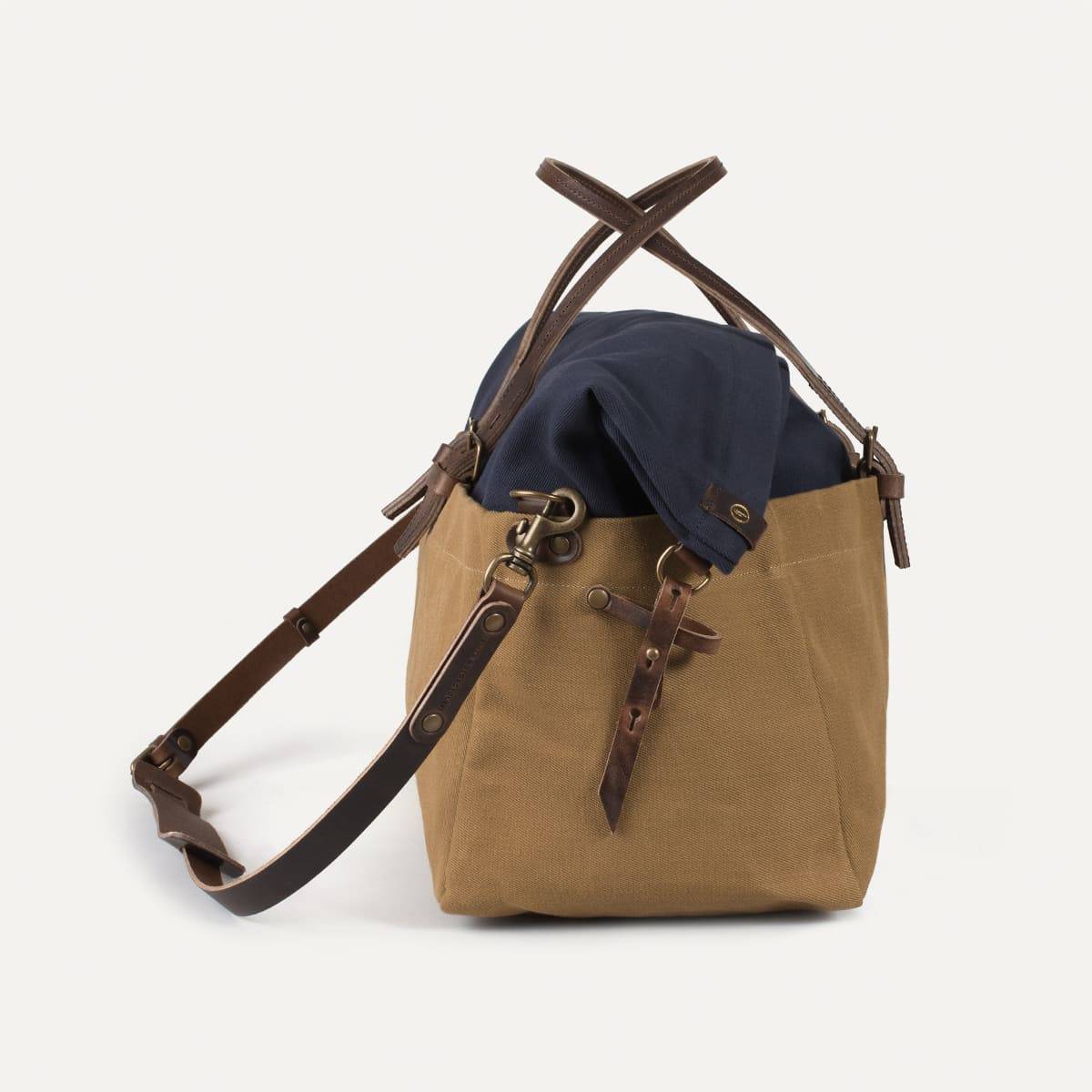 Bolsa de viaje Cabine BDC x Blitz - Azul marino/Camel (imagen n.º 3)