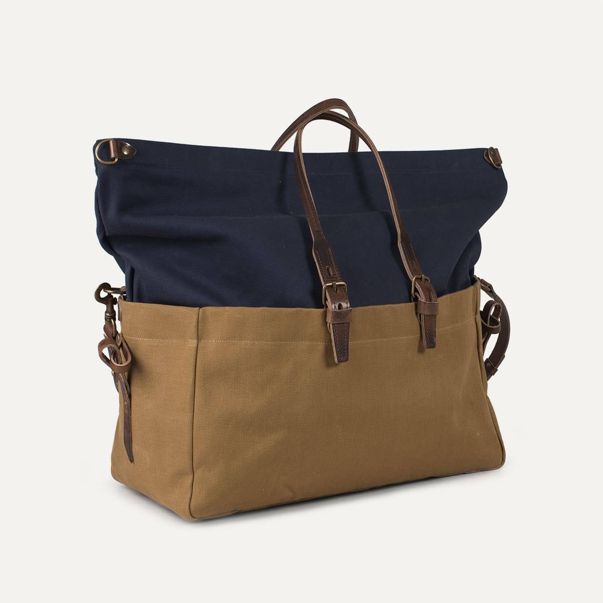 Bolsa de viaje Cabine BDC x Blitz - Azul marino/Camel (imagen n.º 6)